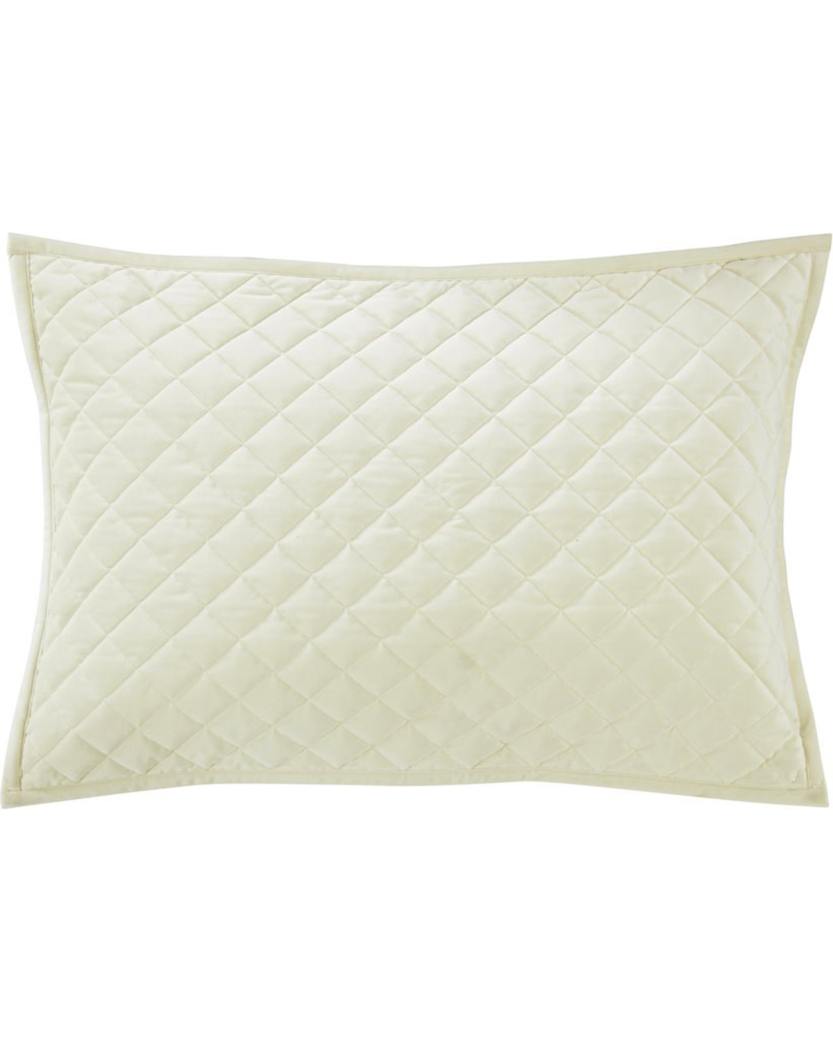 HiEnd Accents King Cream Diamond Quilted Shams