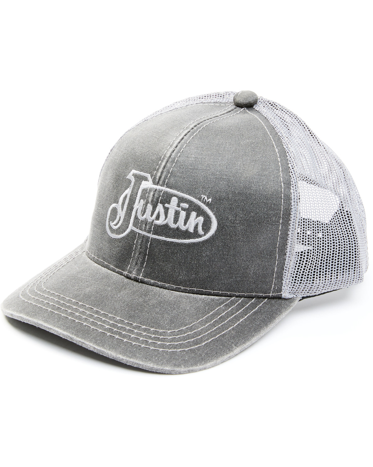Justin Men's Logo Mesh-Back Ball Cap