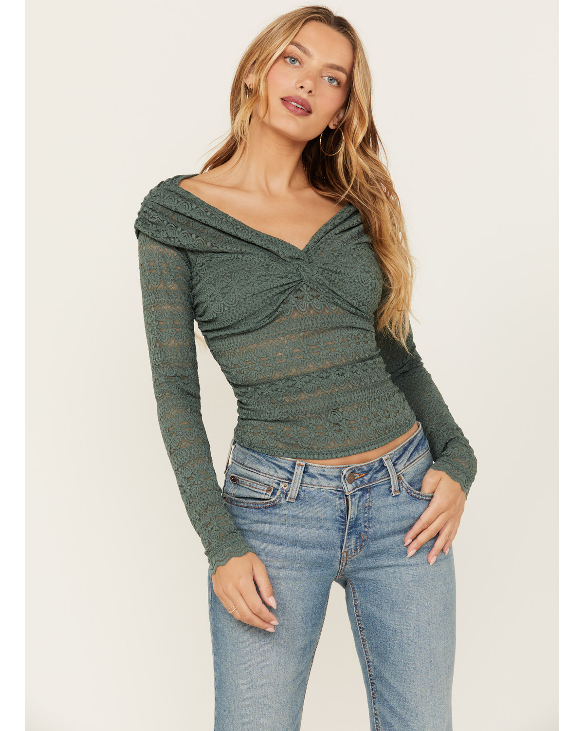 Free People Women's Hold Me Closer Long Sleeve Top