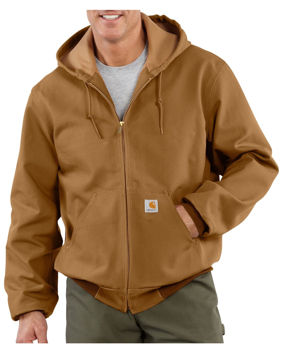 Carhartt Thermal Lined Canvas Hooded Jacket | Boot Barn