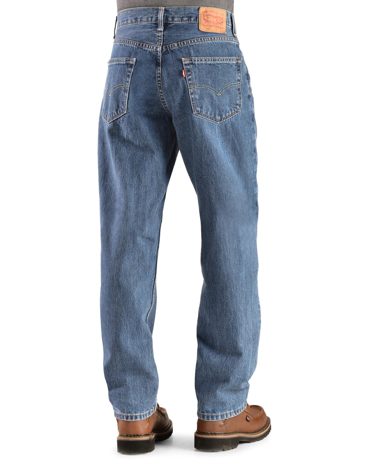 550 Prewashed Relaxed Tapered Leg Jeans 