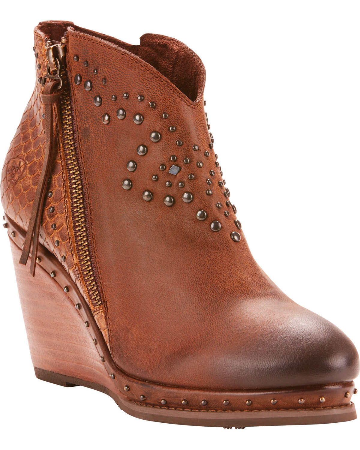 lucky brand calf hair booties