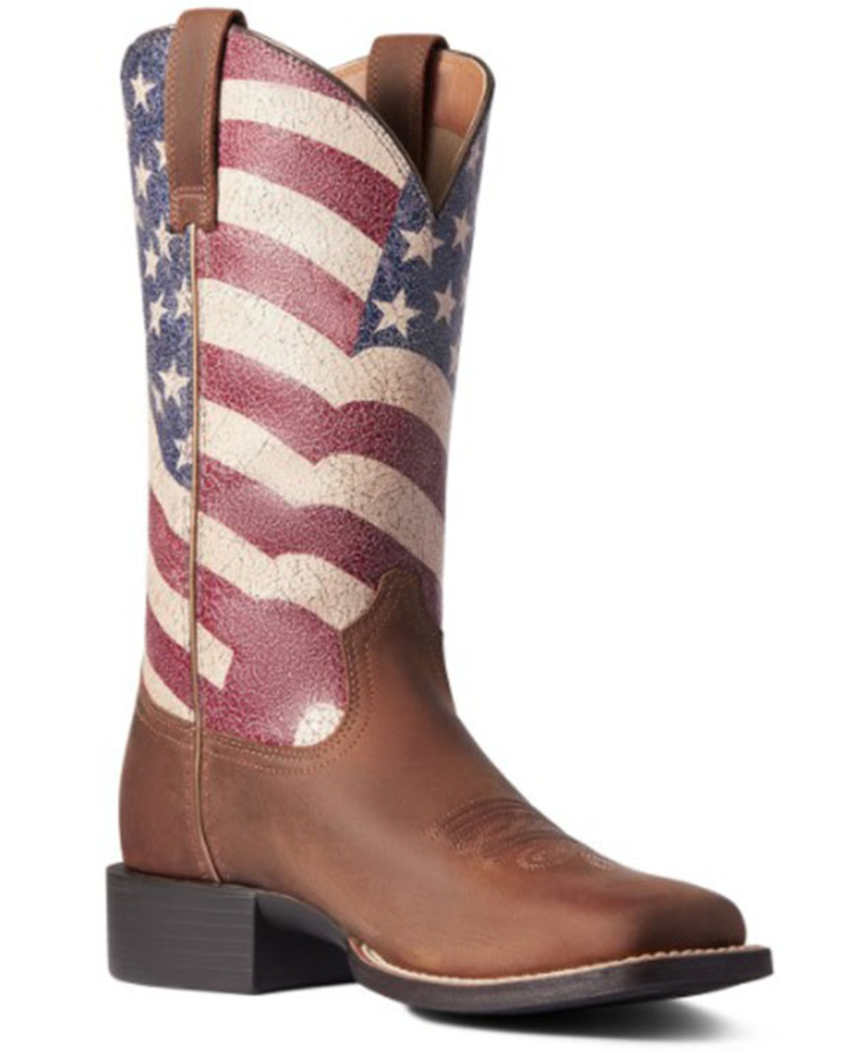 Ariat Women's Round Up Patriot Western Performance Boots - Square Toe