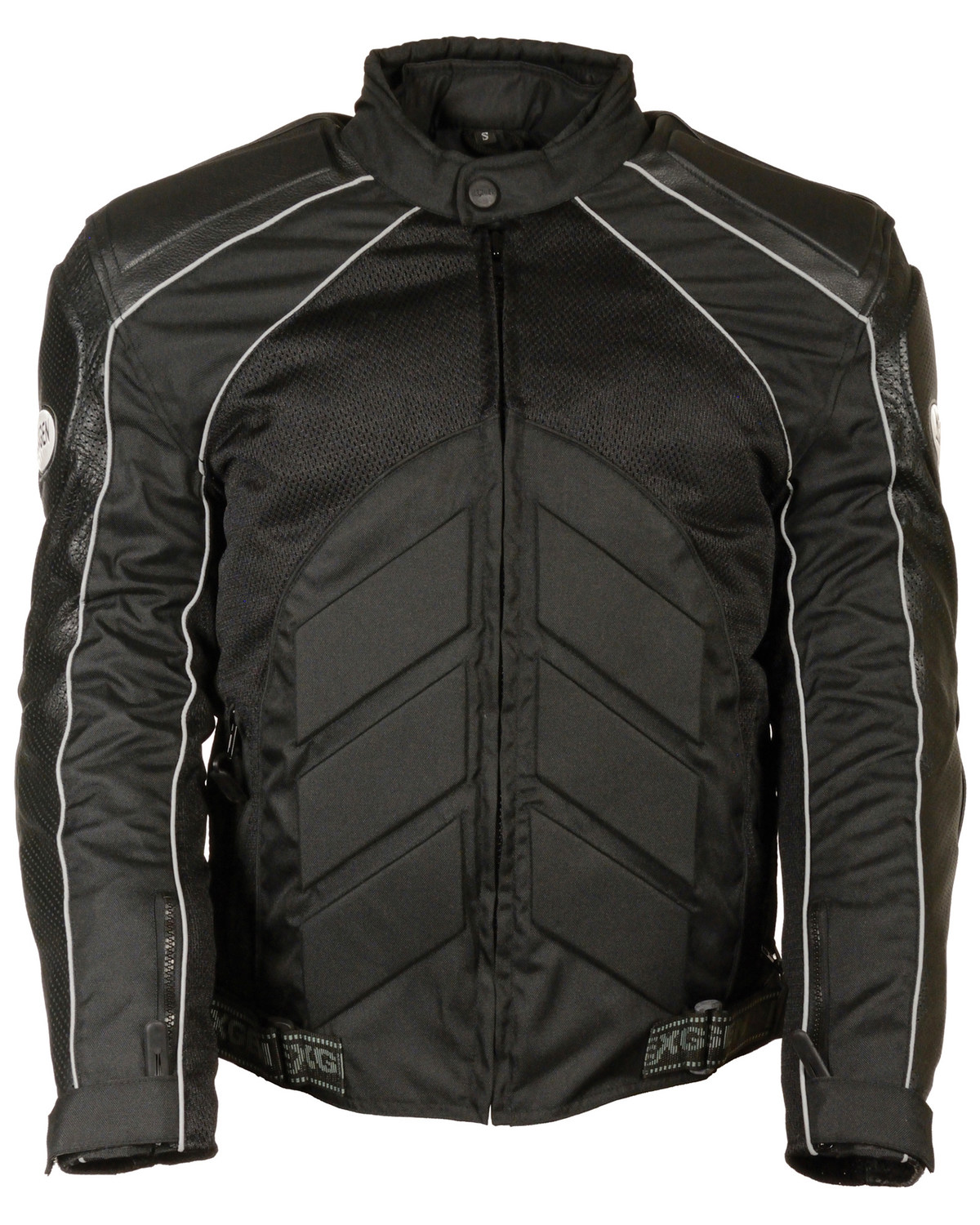Milwaukee Leather Men's Combo Textile Mesh Racer Jacket