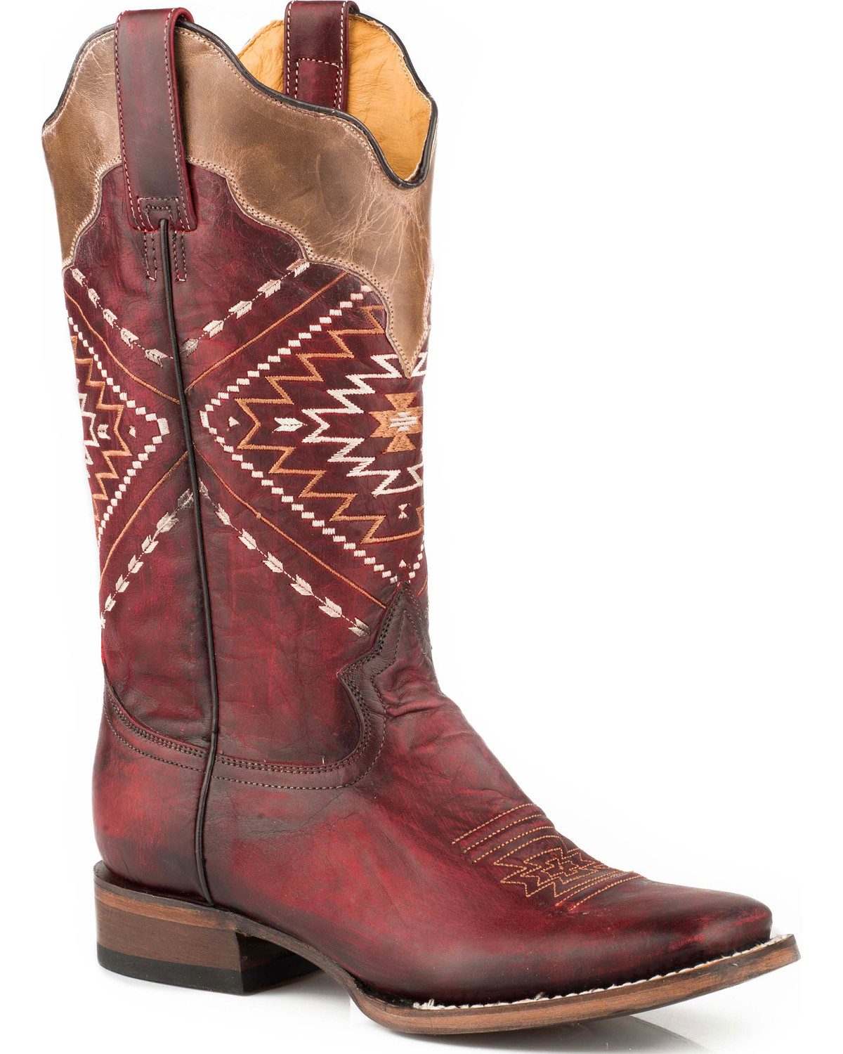 burgundy leather boots womens