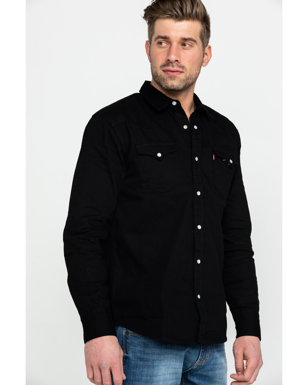 levi's oversized sawtooth denim shirt