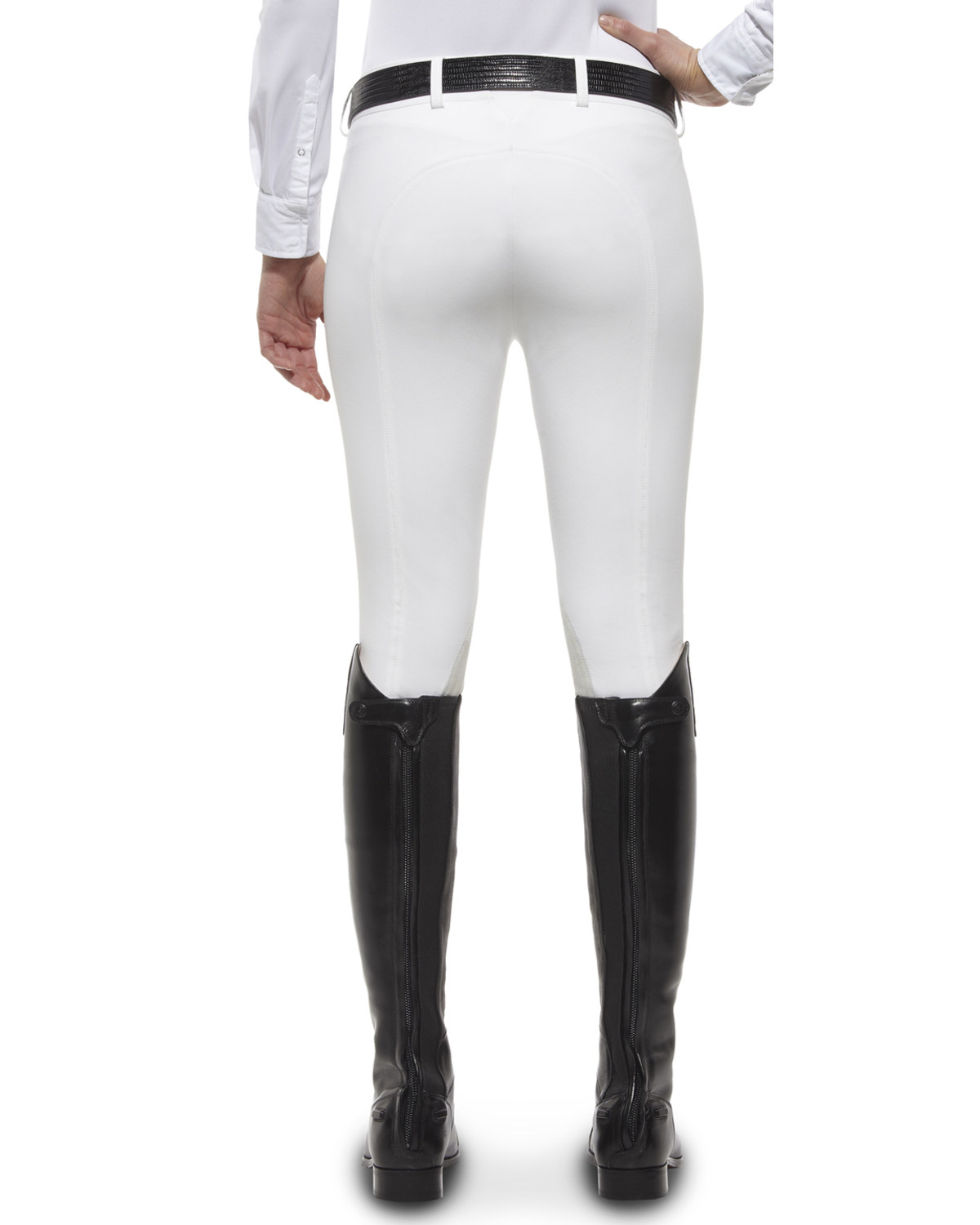 Ariat Women's Olympia Zip-Front Low Rise Knee Patch Breeches