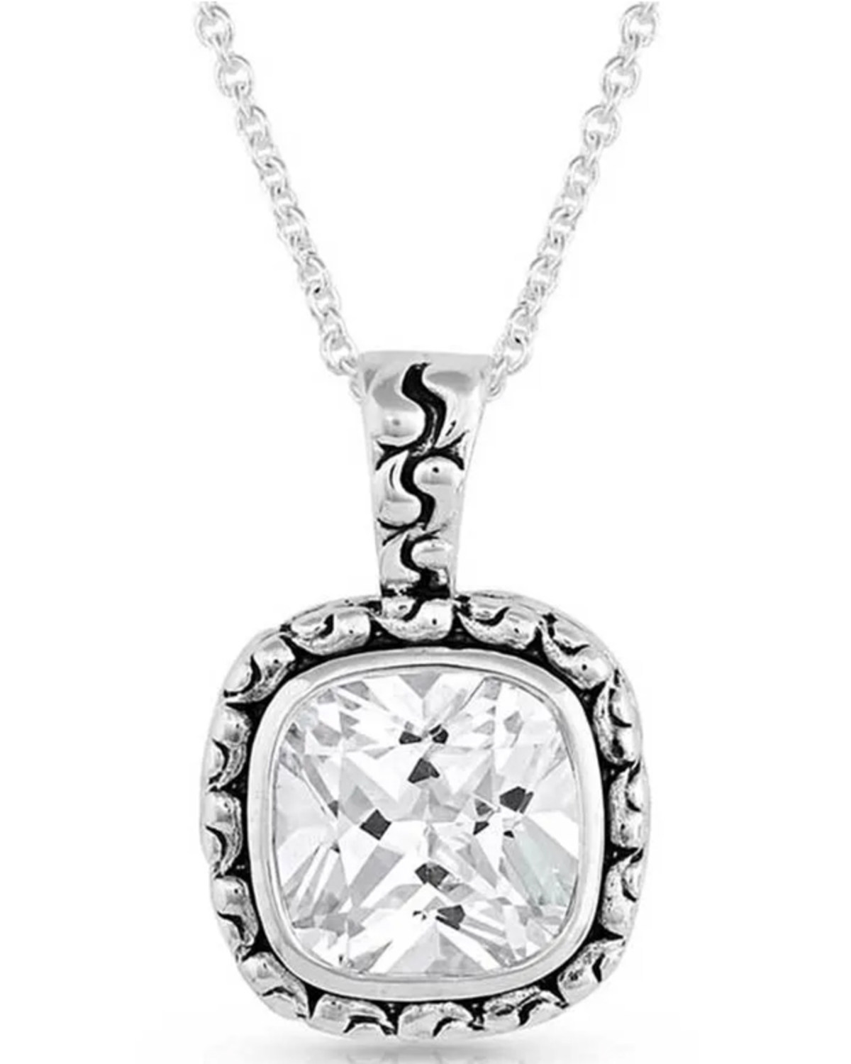 Montana Silversmiths Women's Silver Western Delight Crystal Necklace
