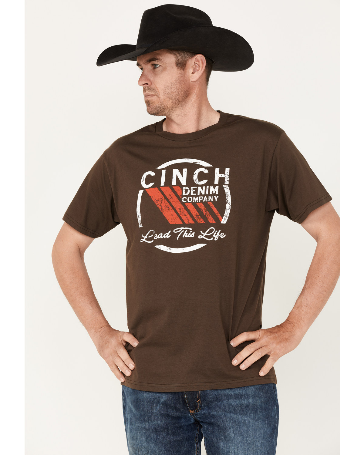 Cinch Men's Lead This Life Logo Graphic T-Shirt