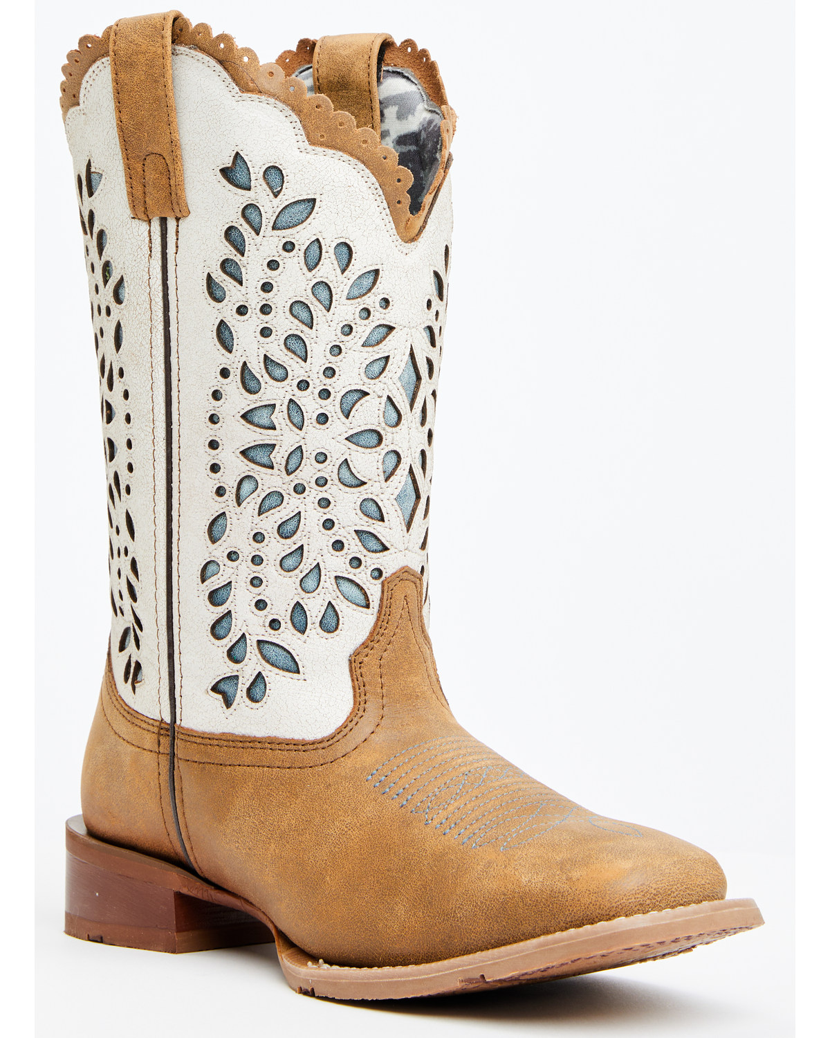 Laredo Women's Underlay Western Boots - Broad Square Toe