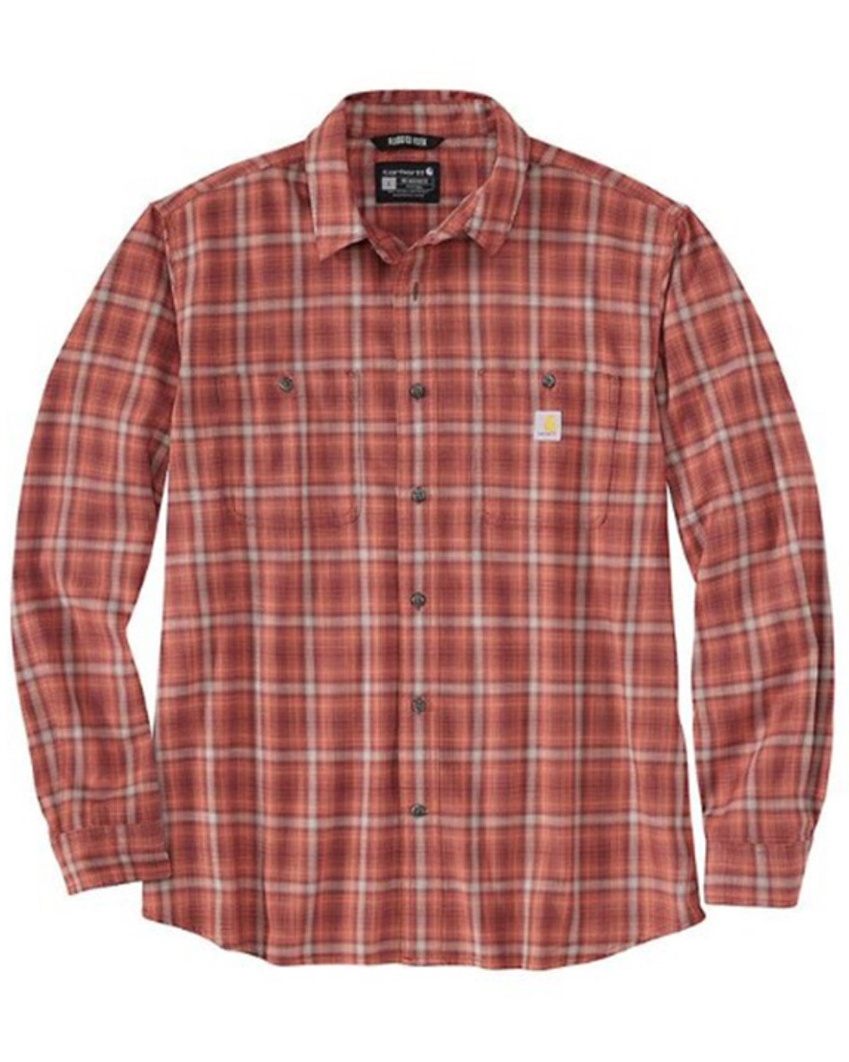 Carhartt Men s Relaxed Fit Lightweight Plaid Print Long Sleeve Button Down Work Shirt Pueblo Mall