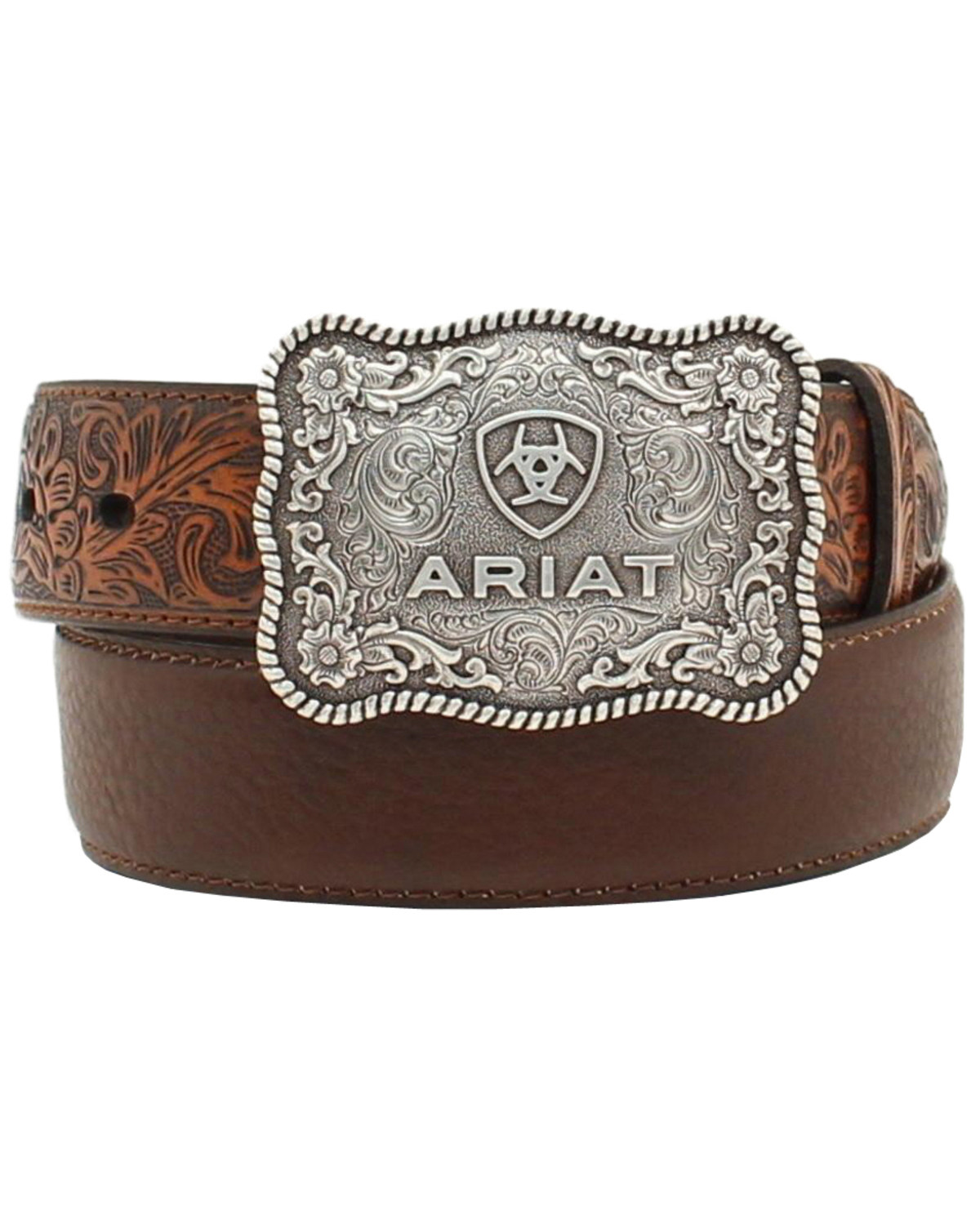 Ariat Boys' Distressed Hand Tooled Belt