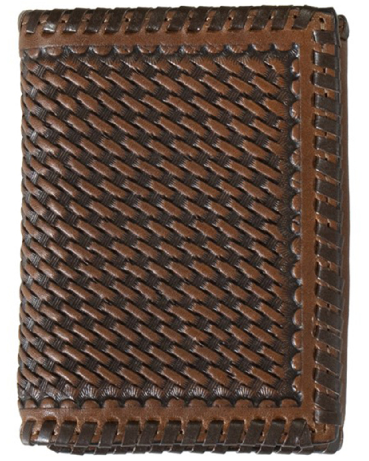 Ariat Men's Tri-Fold Basketweave Wallet