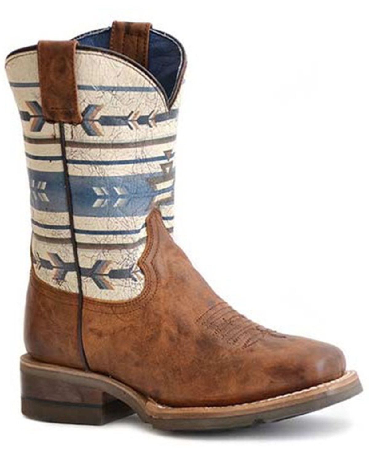 Roper Boys' Cowboy Southwestern Boots - Broad Square Toe