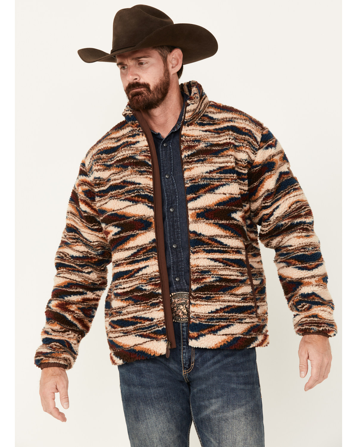 Ariat Men s Malbec Heather Bowdrie Bonded Full Zip Front Jacket Pueblo Mall
