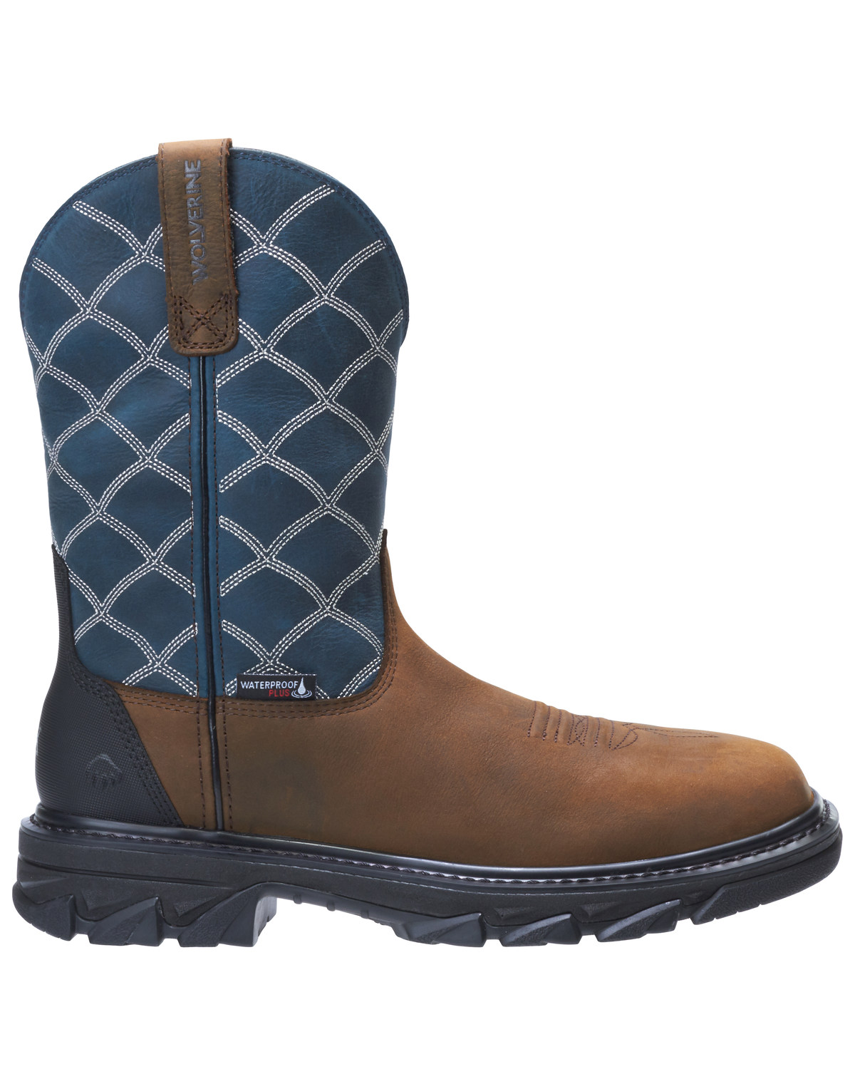 wolverine ranch king men's waterproof composite toe wellington work boots