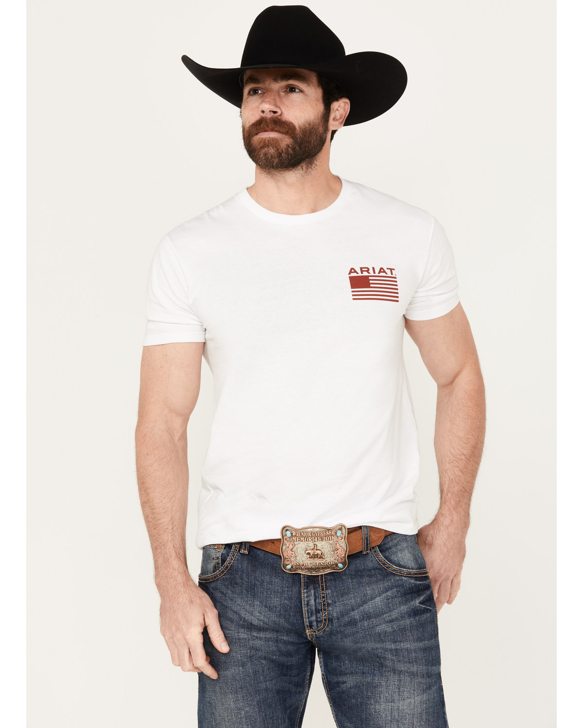 Ariat Men's Boot Barn Exclusive Flag Flow 2.0 Short Sleeve Graphic T-Shirt