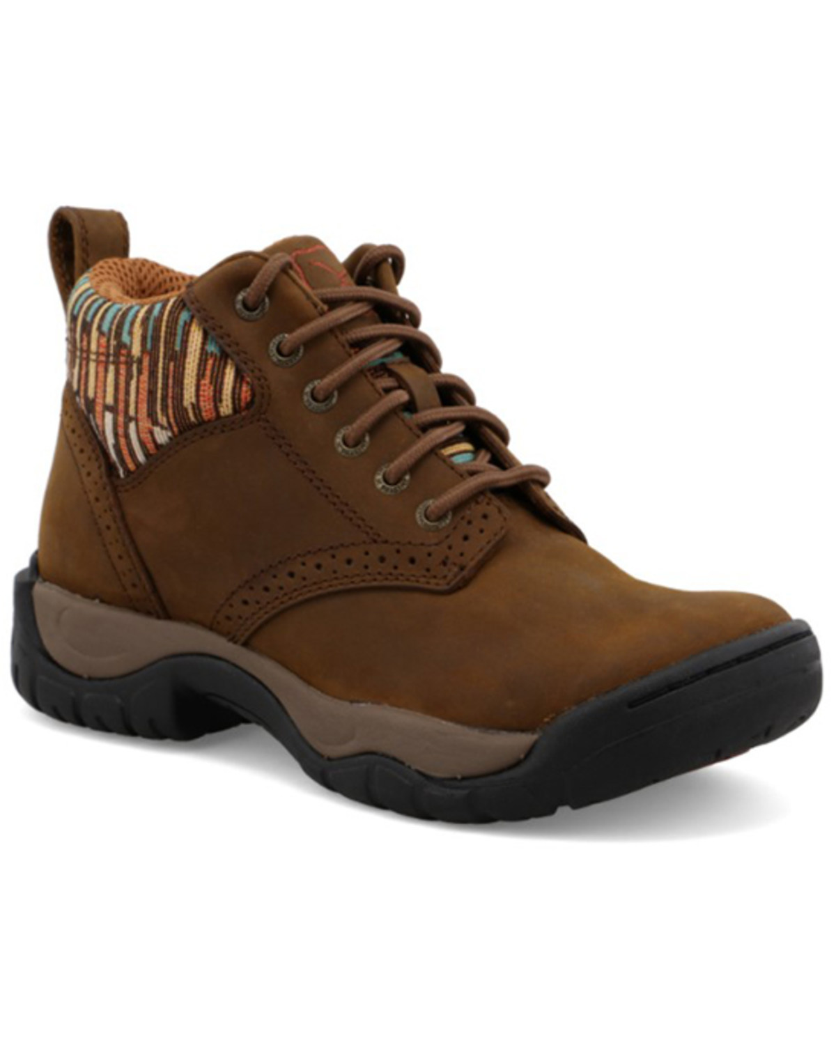 Twisted X Women's 4" All Around Lace-Up Hiking Multi Brown Work Boot - Round Toe