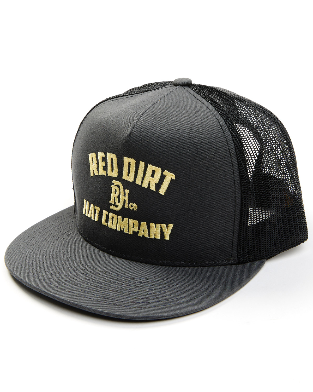 Red Dirt Hat Men's Mesh Back Direct Stitch Embroidered Letter Cap