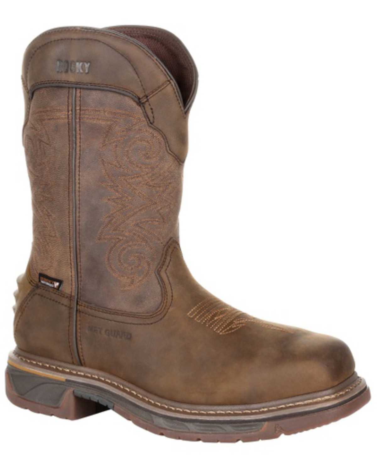 Rocky Men s Original Ride Branson Roper 11 Waterproof Western Work Boots Liberty Center