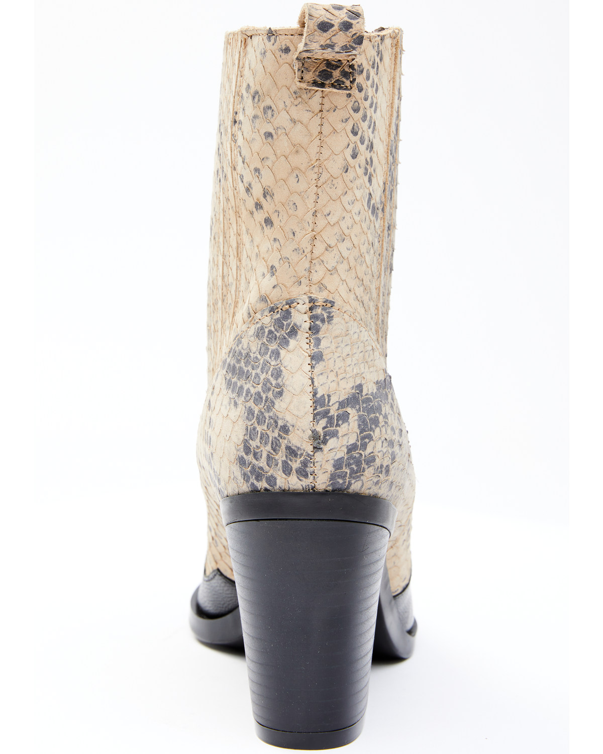 snake print booties size 11