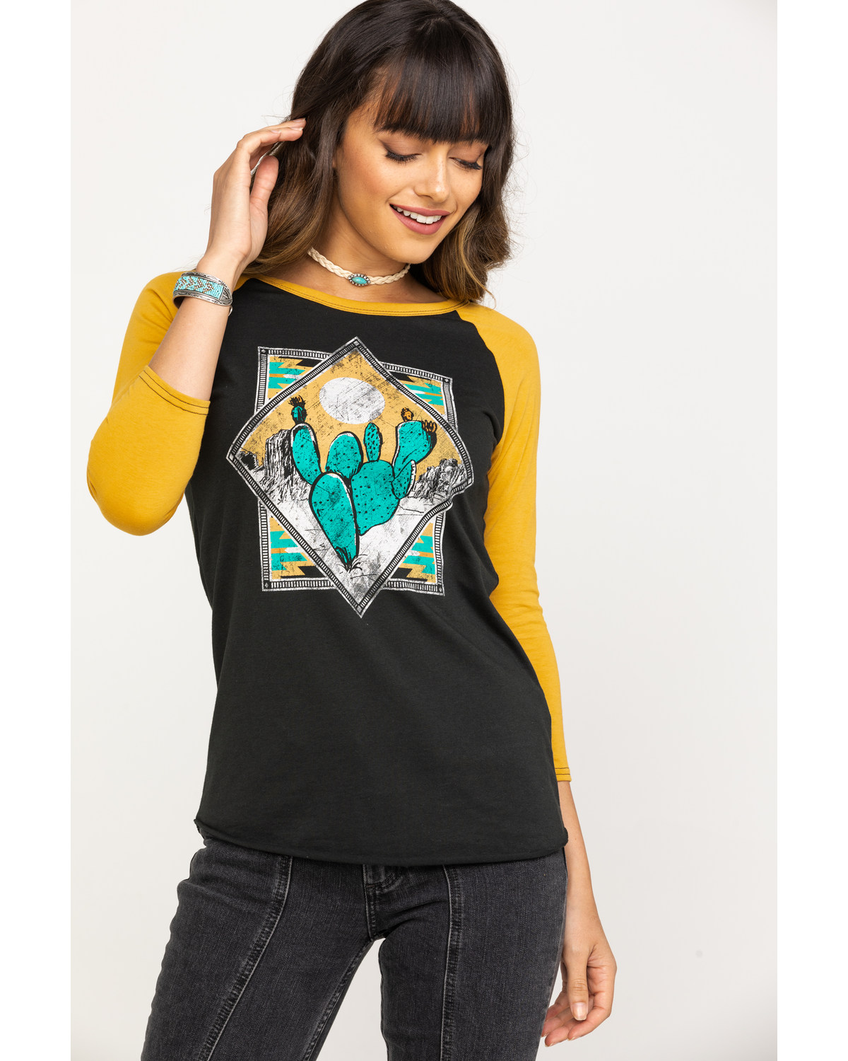 yellow baseball tee womens