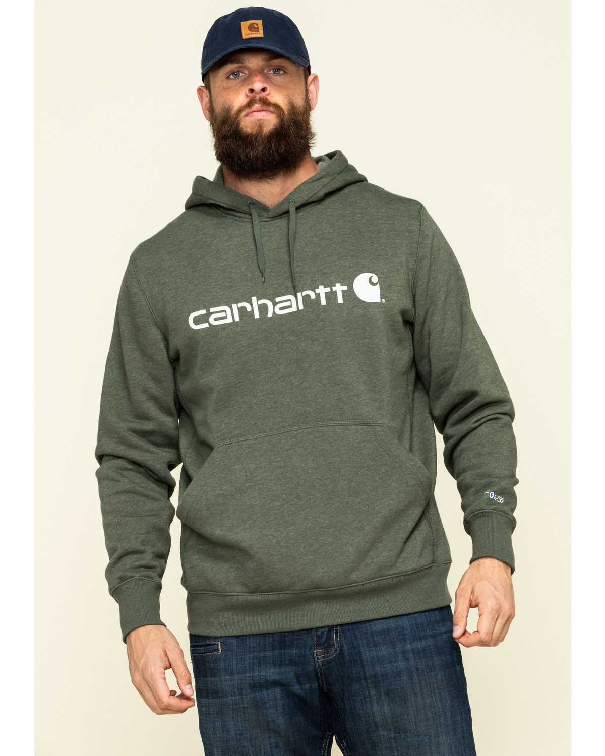 Carhartt Men's Force Delmont Signature Graphic Hooded Sweatshirt 