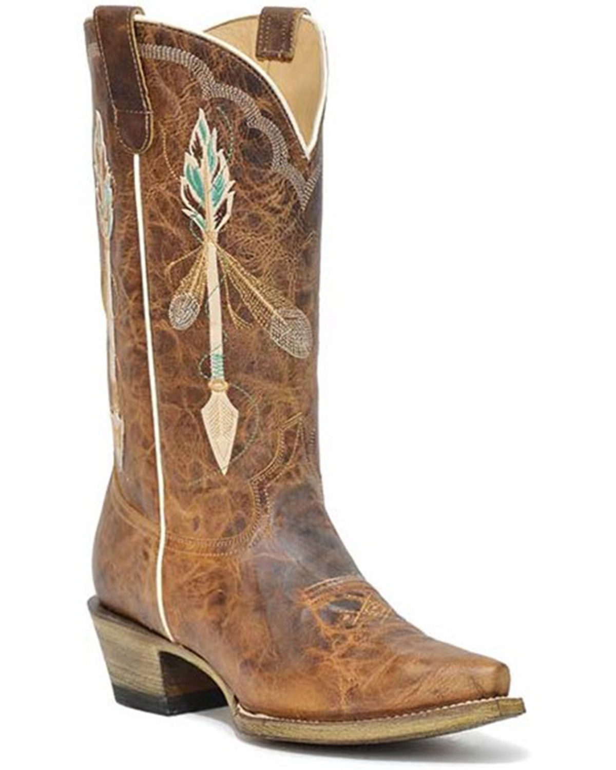 Roper Women's Arrow Feather Western Boots - Snip Toe