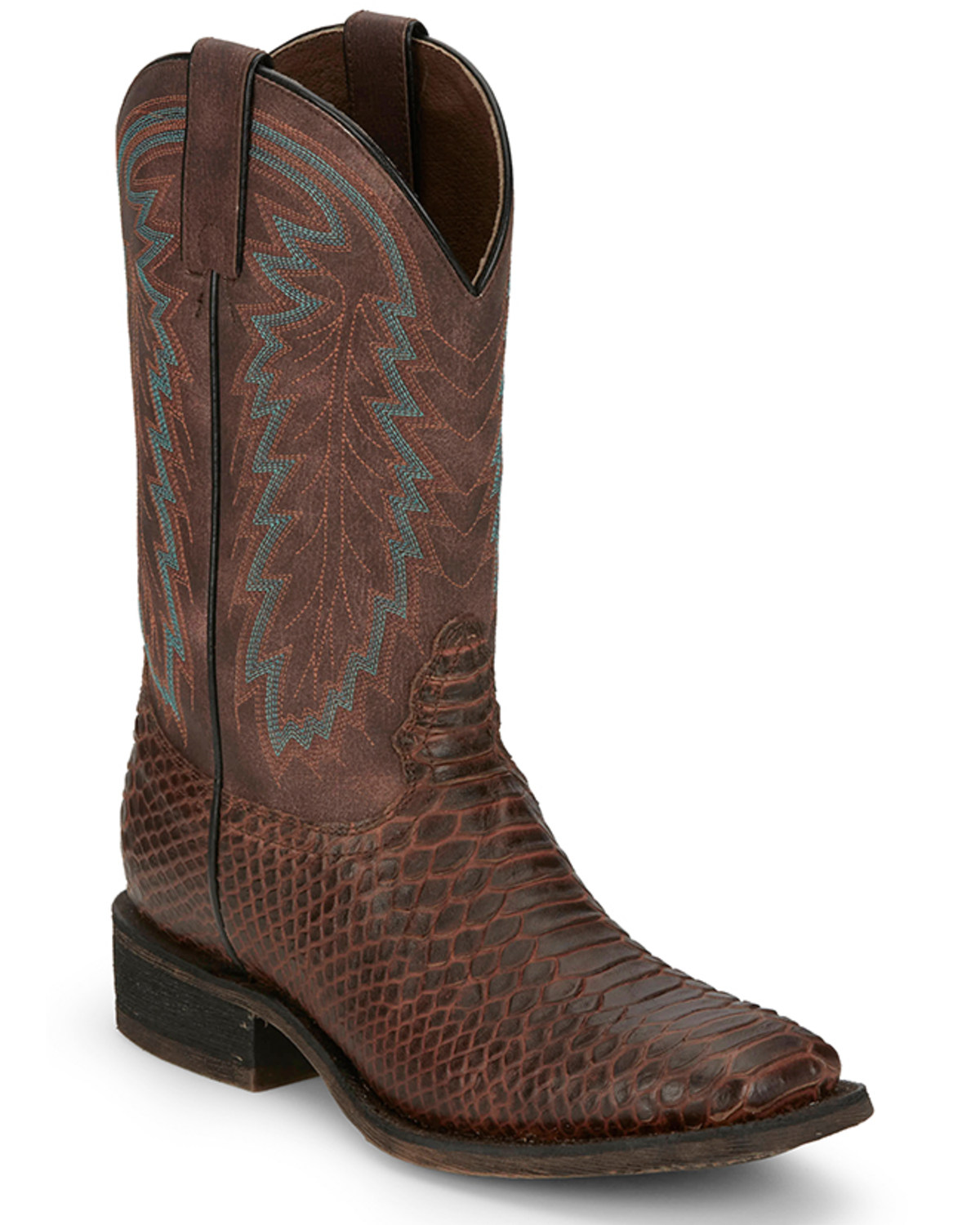 Nocona Men's Mescalero Snake Print Western Boots - Broad Square Toe