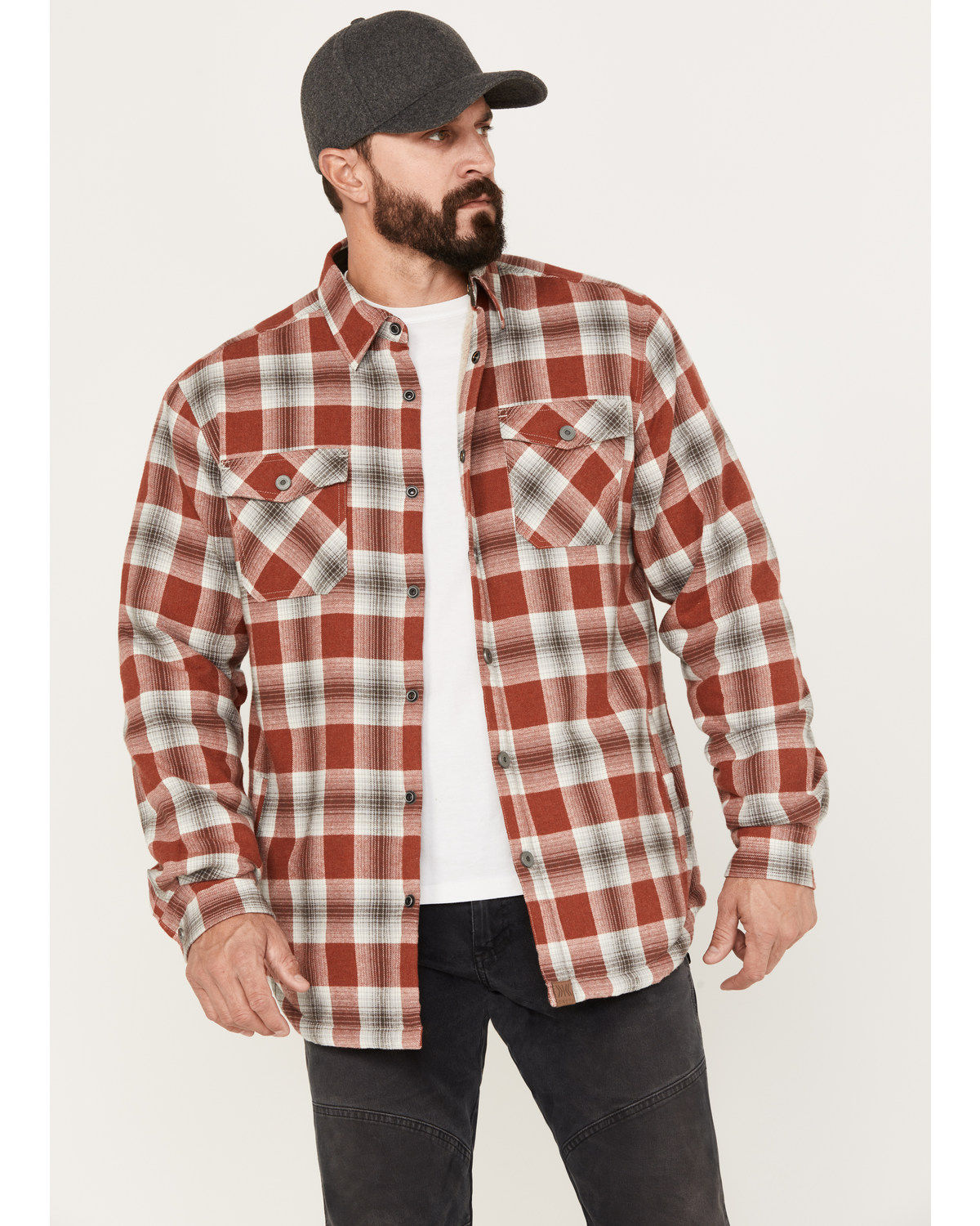 Dakota Grizzly Men s Ivan Flannel Sherpa Lined Snap Shirt Jacket Boot Barn in Tustin CA