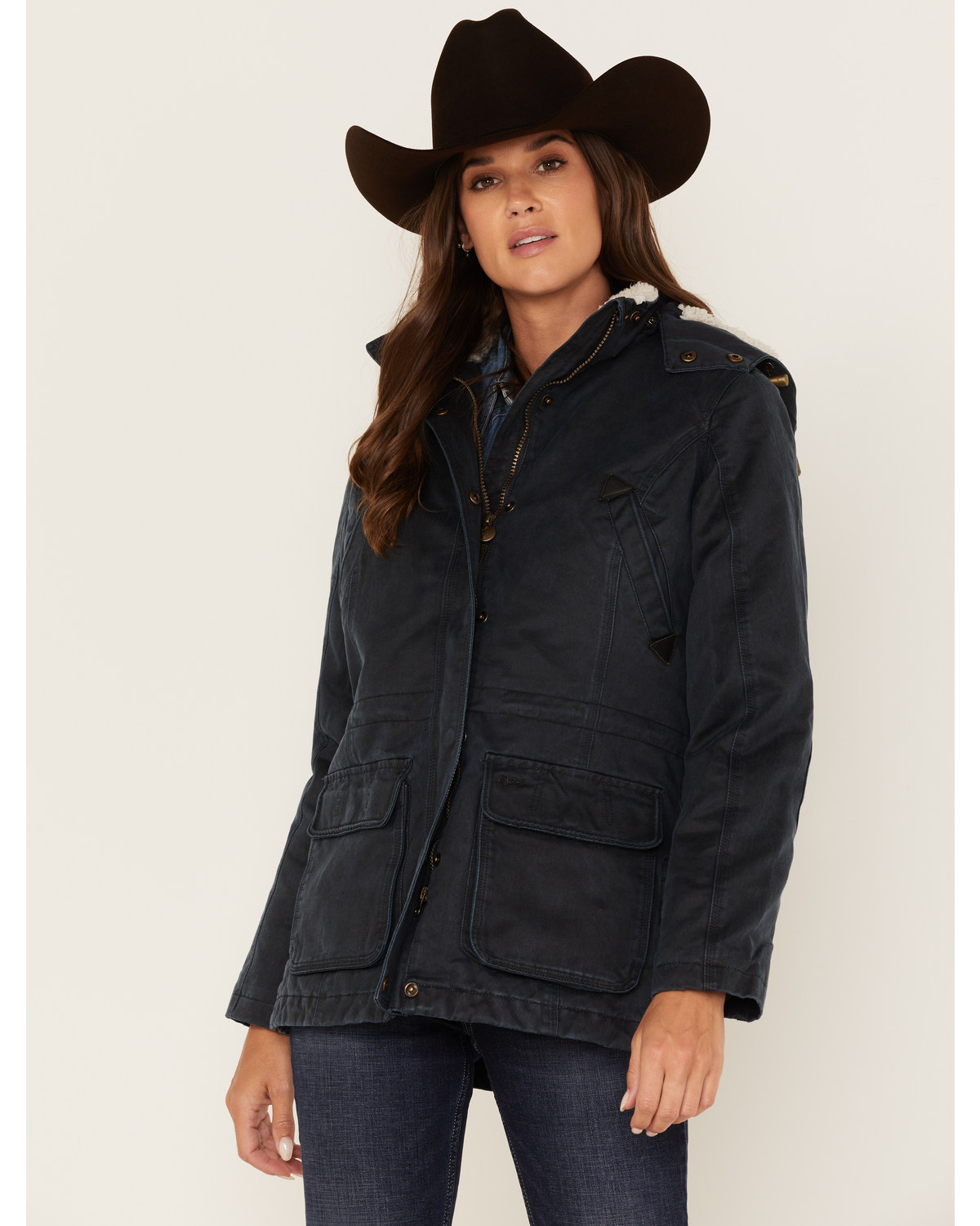 Outback Trading Co. Women's Woodbury Sherpa-Lined Hooded Jacket