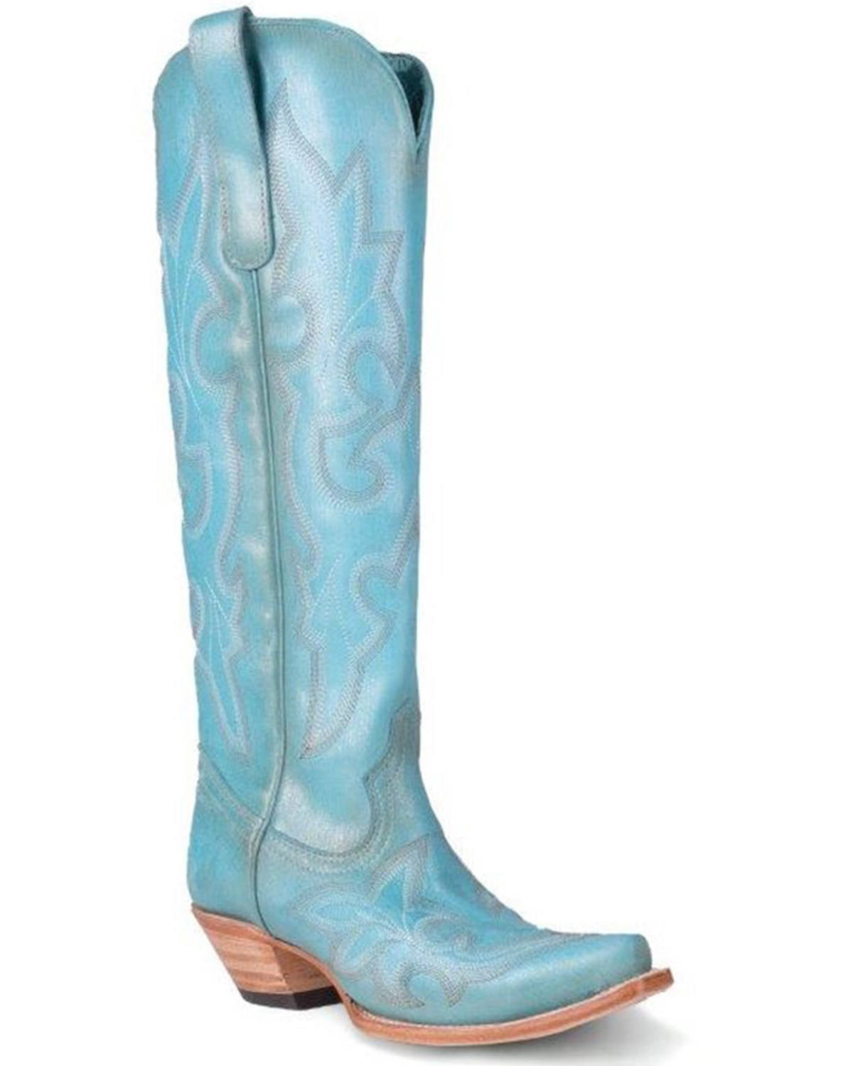 Corral Women's Embroidered Tall Western Boots - Snip Toe