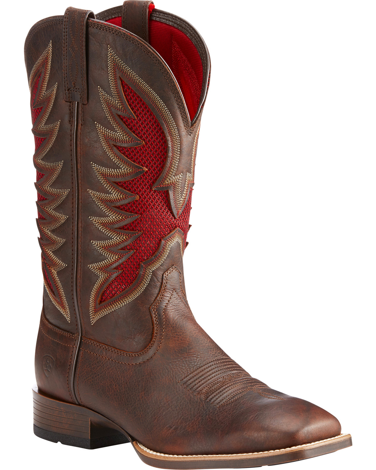 ariat red bottom boots