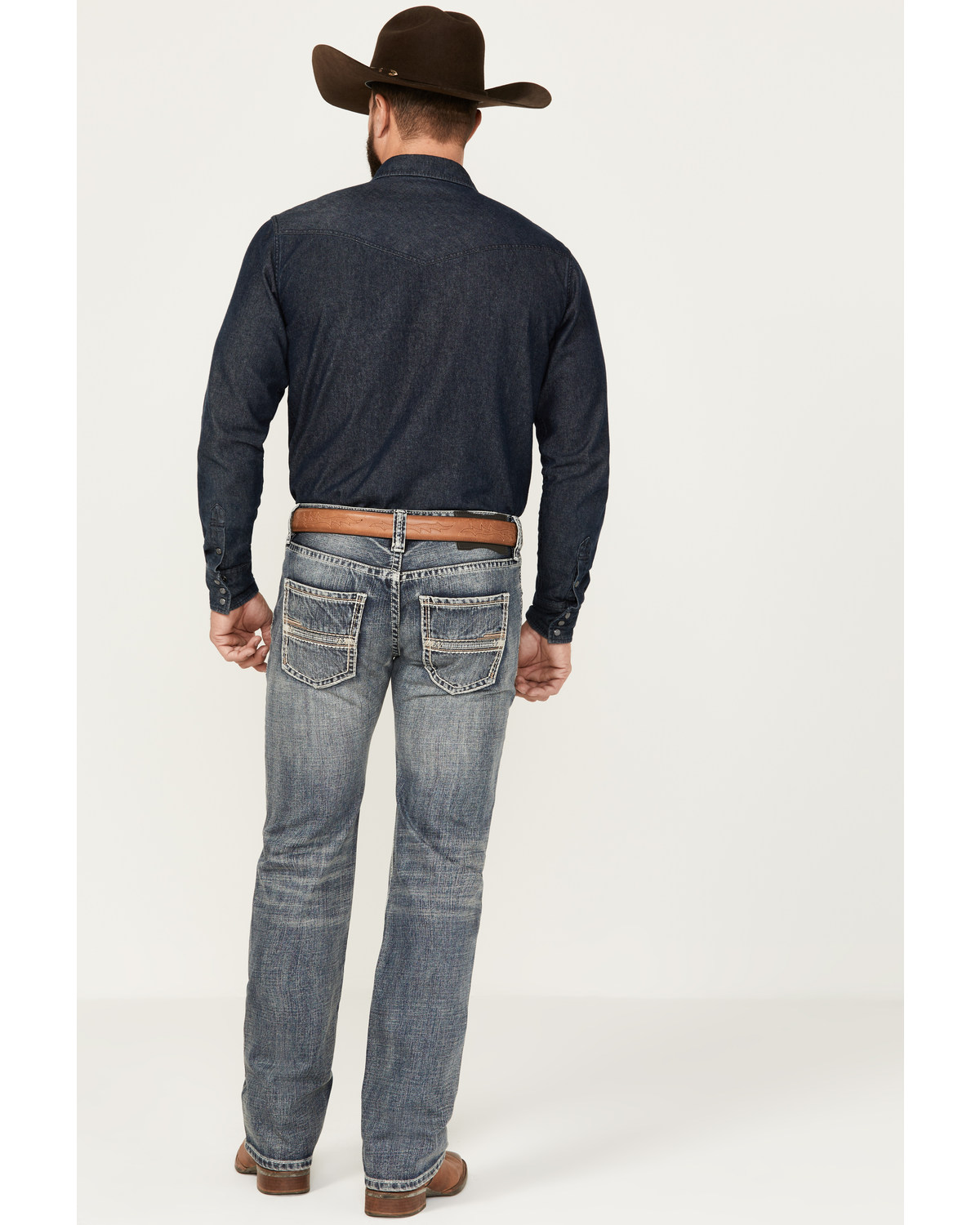 Rock Roll Denim Men s Pistol Medium Vintage Wash Stackable Bootcut Rigid Jeans Boot Barn in Tustin CA