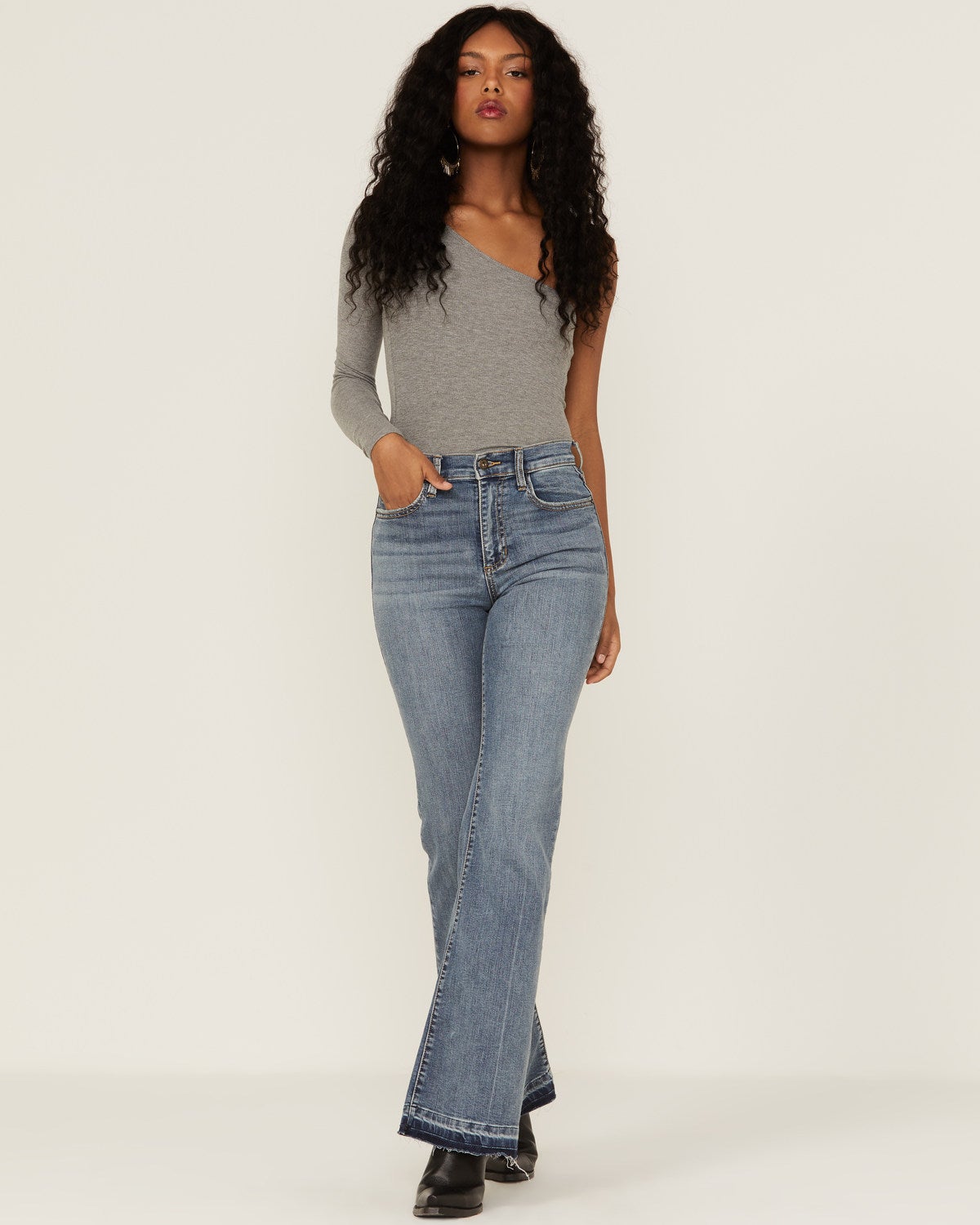 Rise Release Hem Flare Jeans | Boot Barn