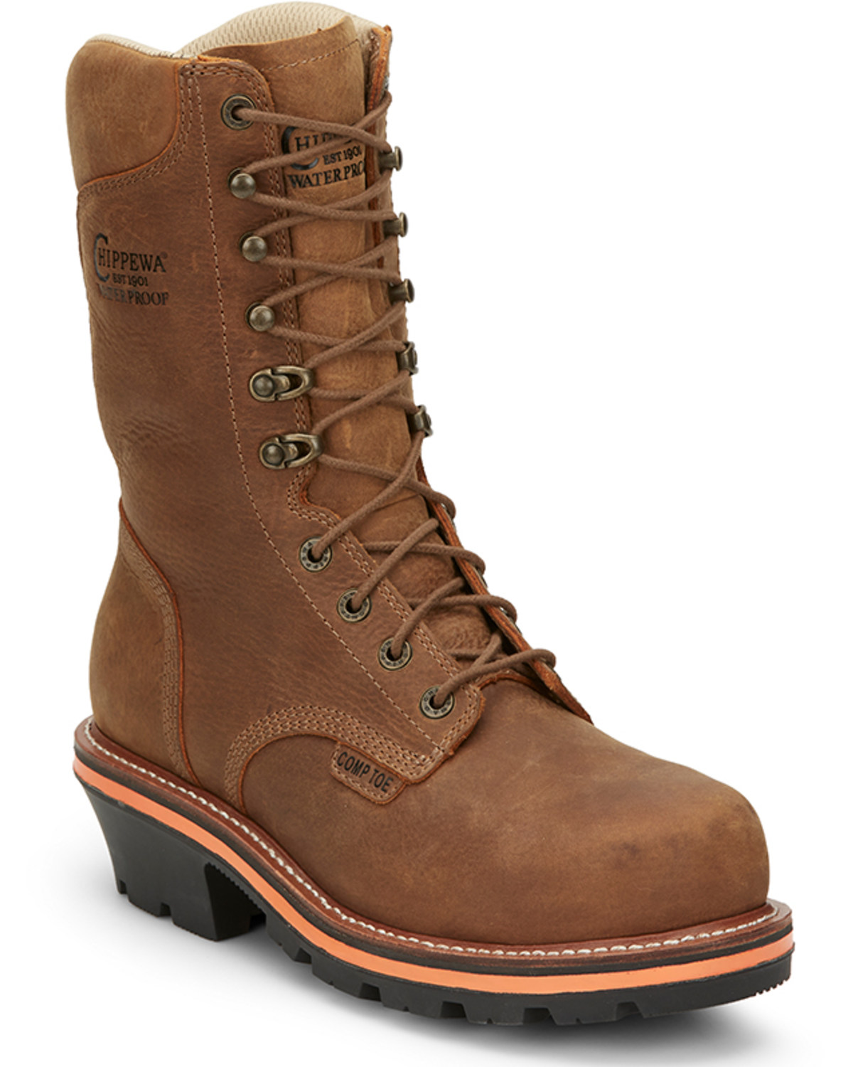 Chippewa Men s Thunderstruck 10 Waterproof Insulated Lace Up Work Logger Boot Nano Composite Toe Boot Barn in Tustin CA The Market Place