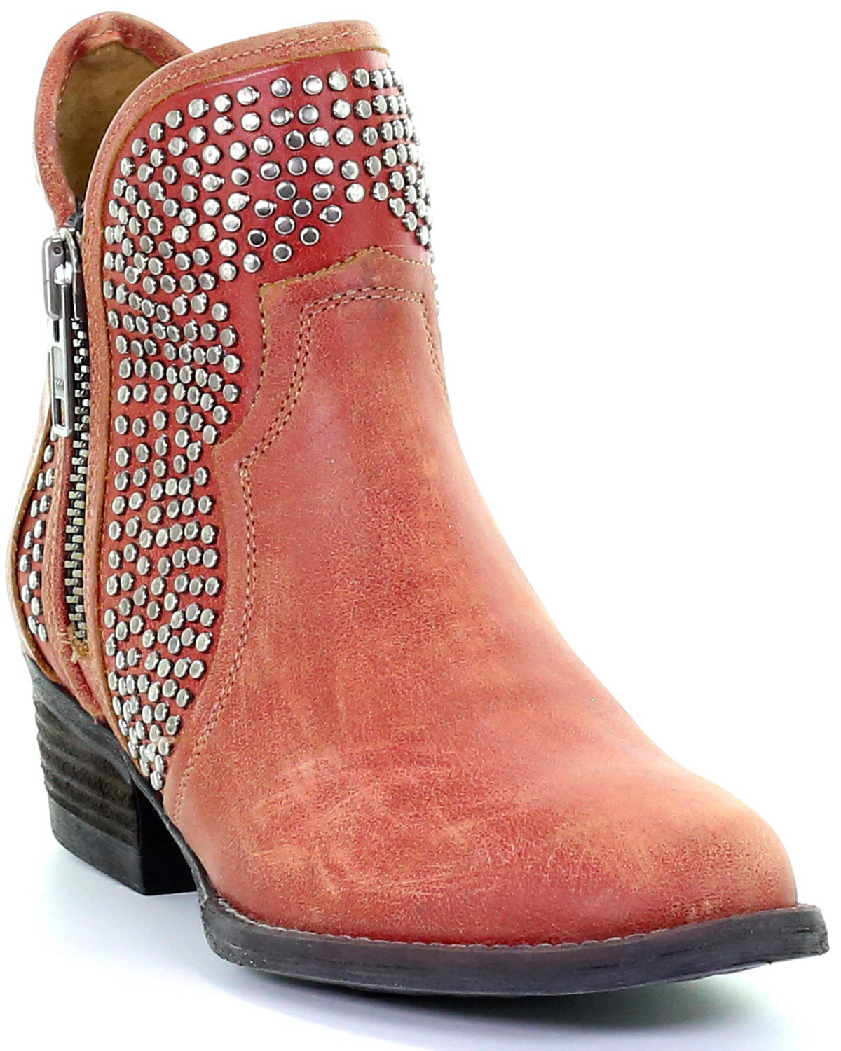 Circle G Women's Studded Booties - Round Toe