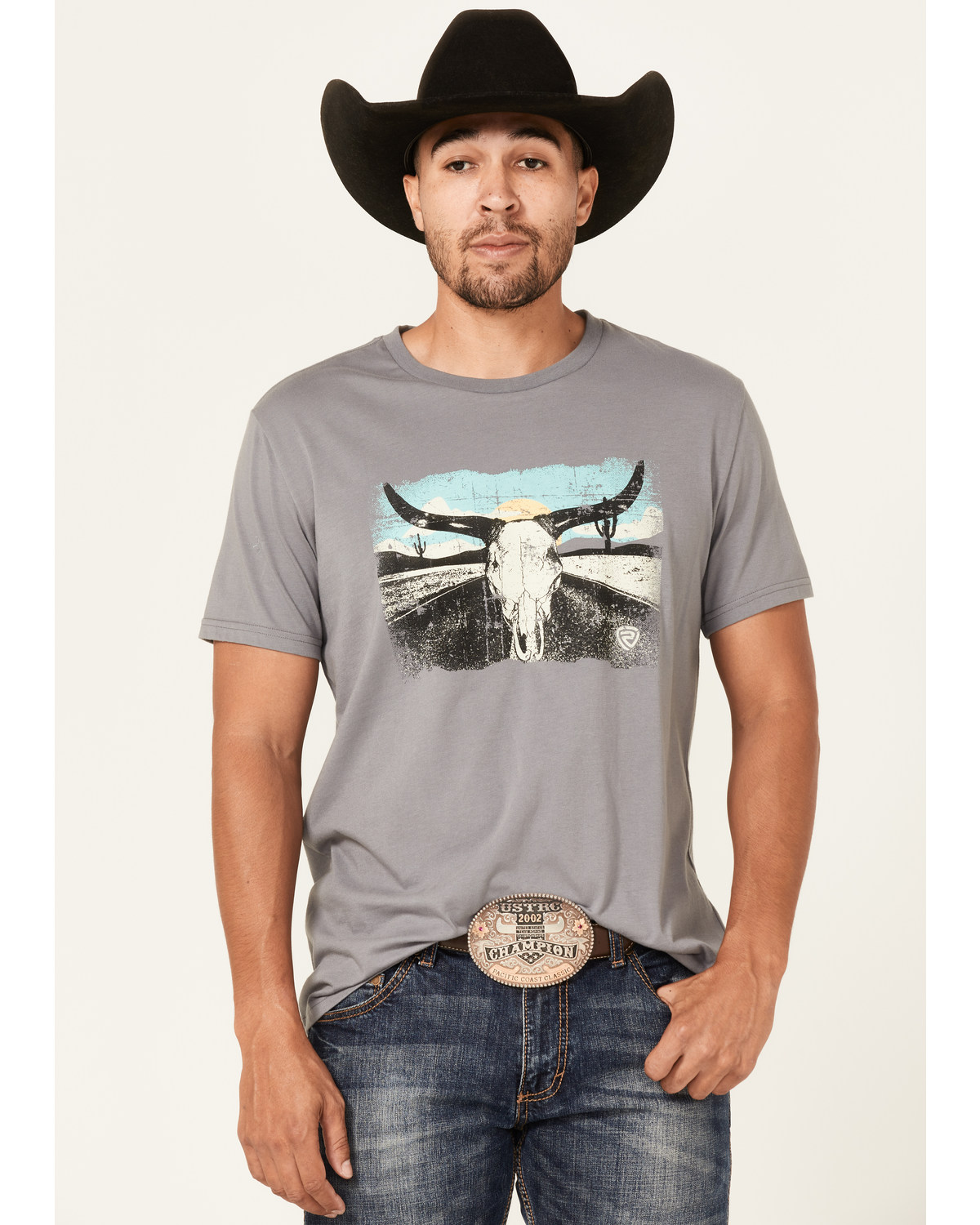 Rock & Roll Denim Men's Longhorn Graphic T-Shirt