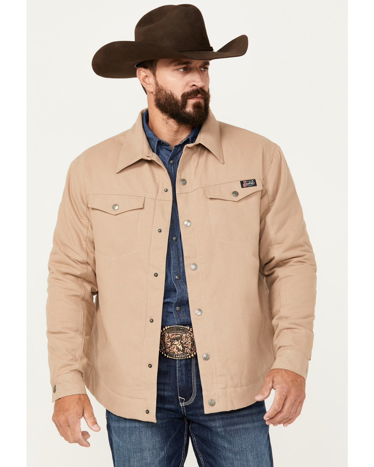 Justin Men s Jackson Snap Shacket Pacific City