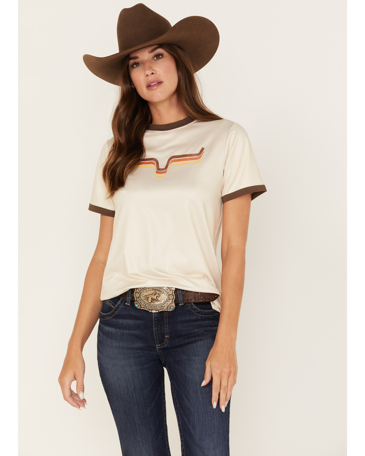 Kimes Ranch Women's Rhythm Ringer Performance Tech Tee