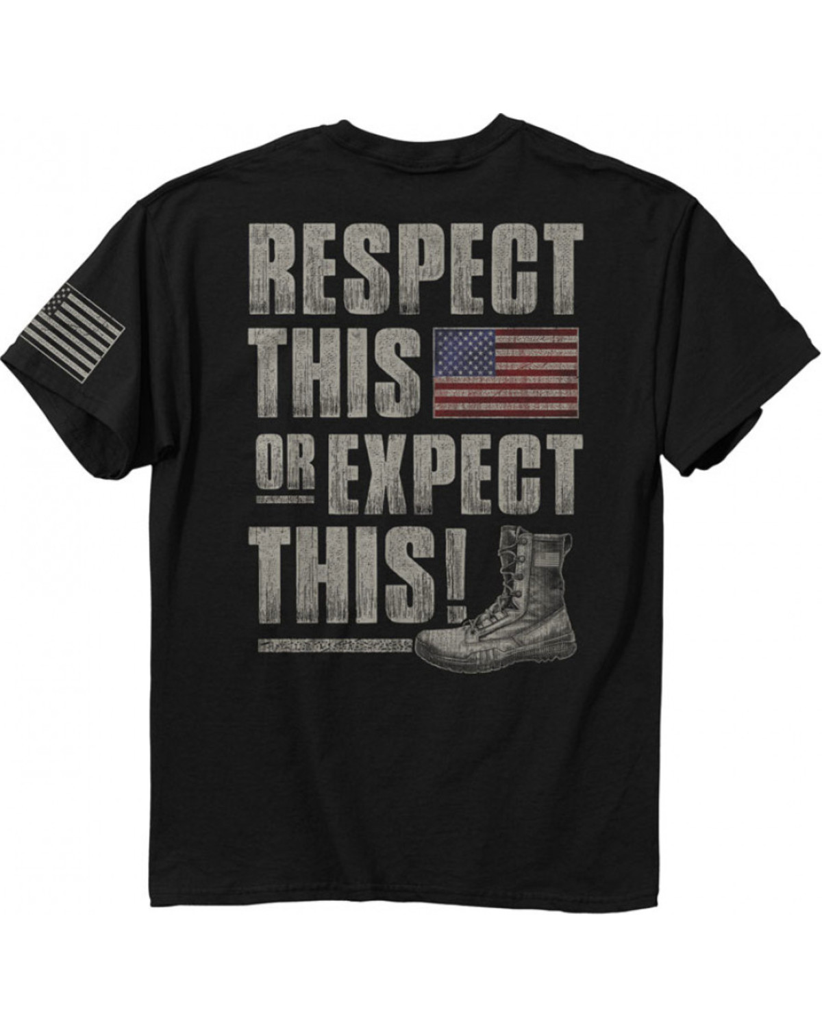Buck Wear Men's Respect This Short Sleeve Graphic T-Shirt