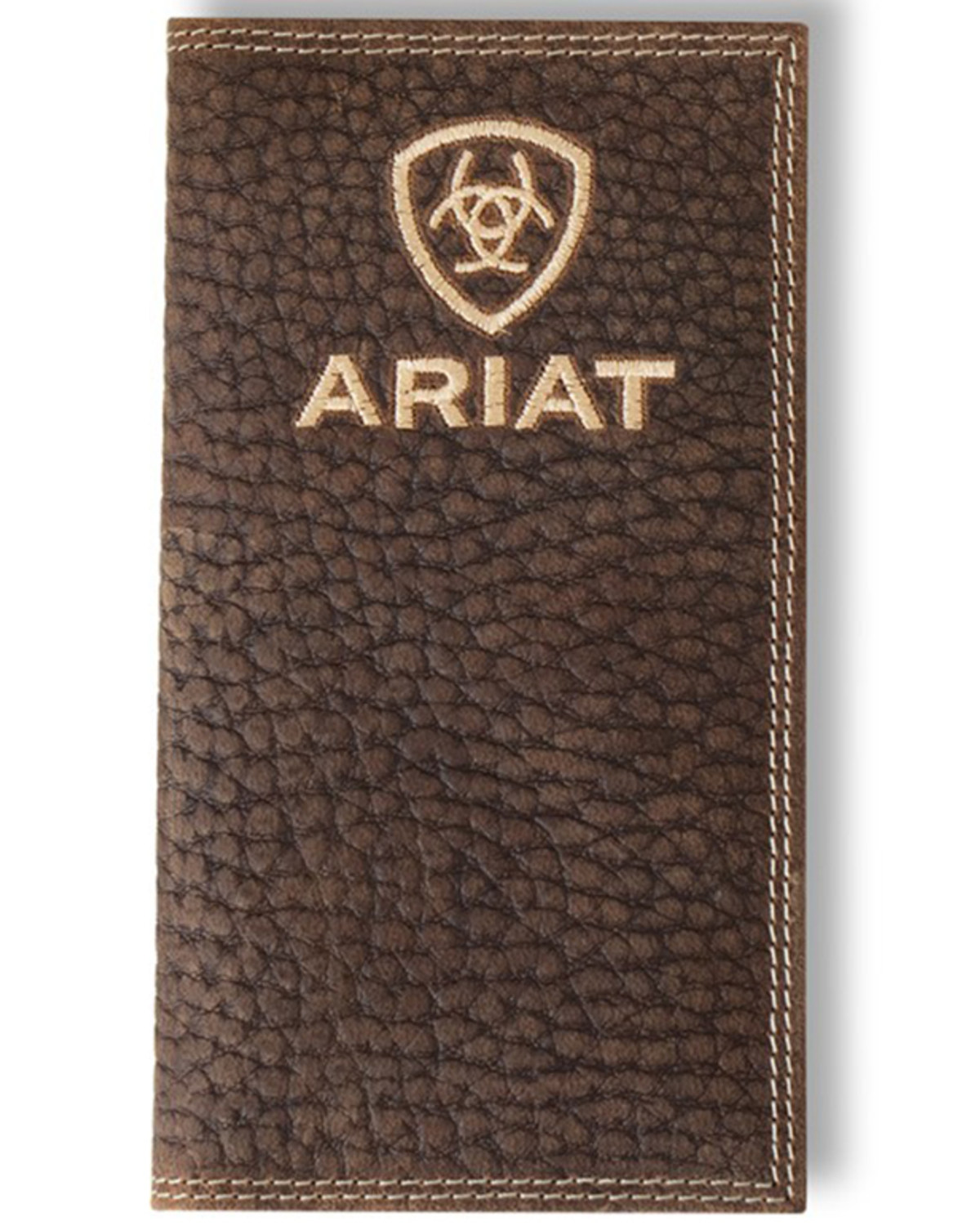 Ariat Men's Bull Hide Embroidered Rodeo Wallet
