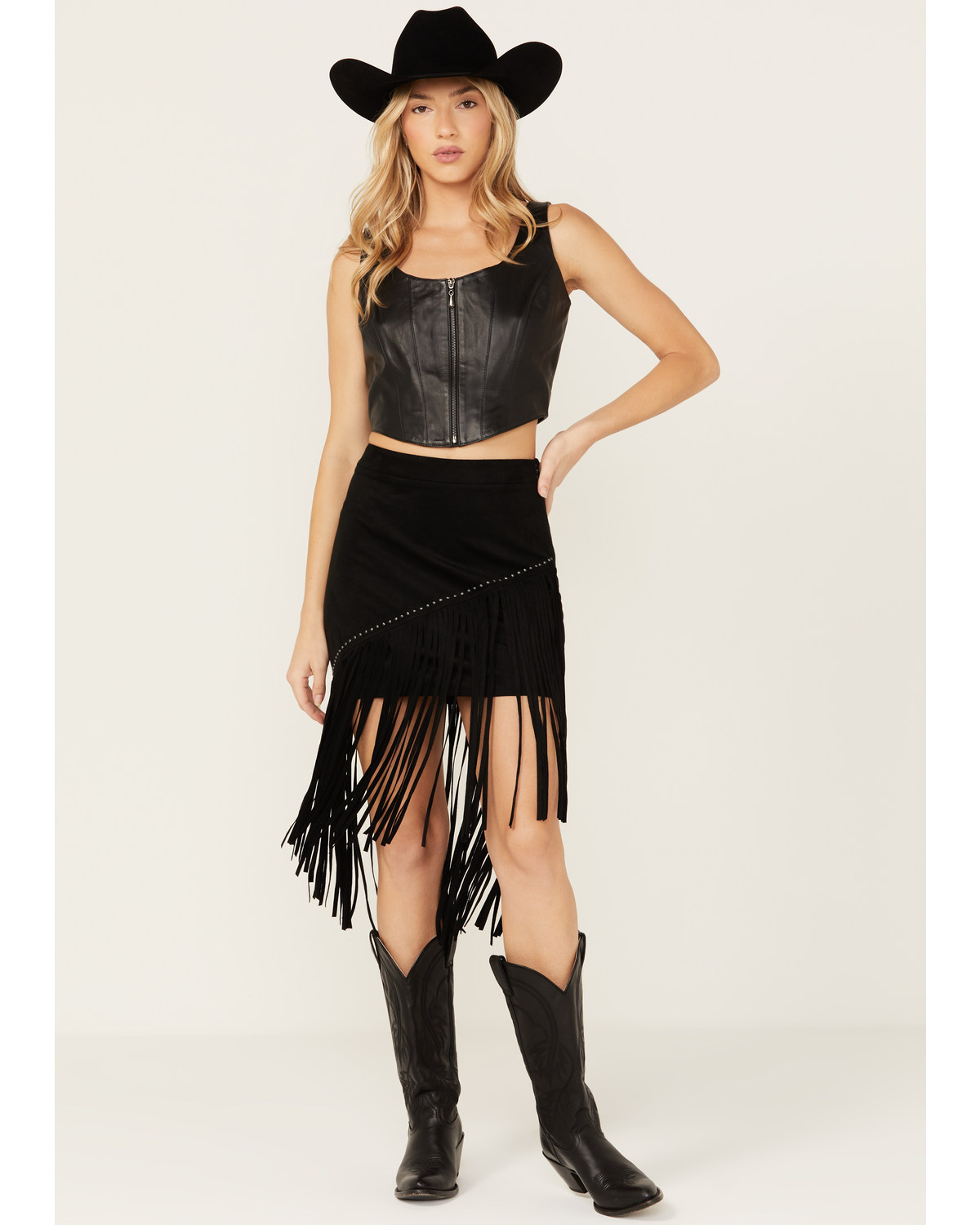 Idyllwind Women's Shiloh Asymmetrical Faux Suede Skirt