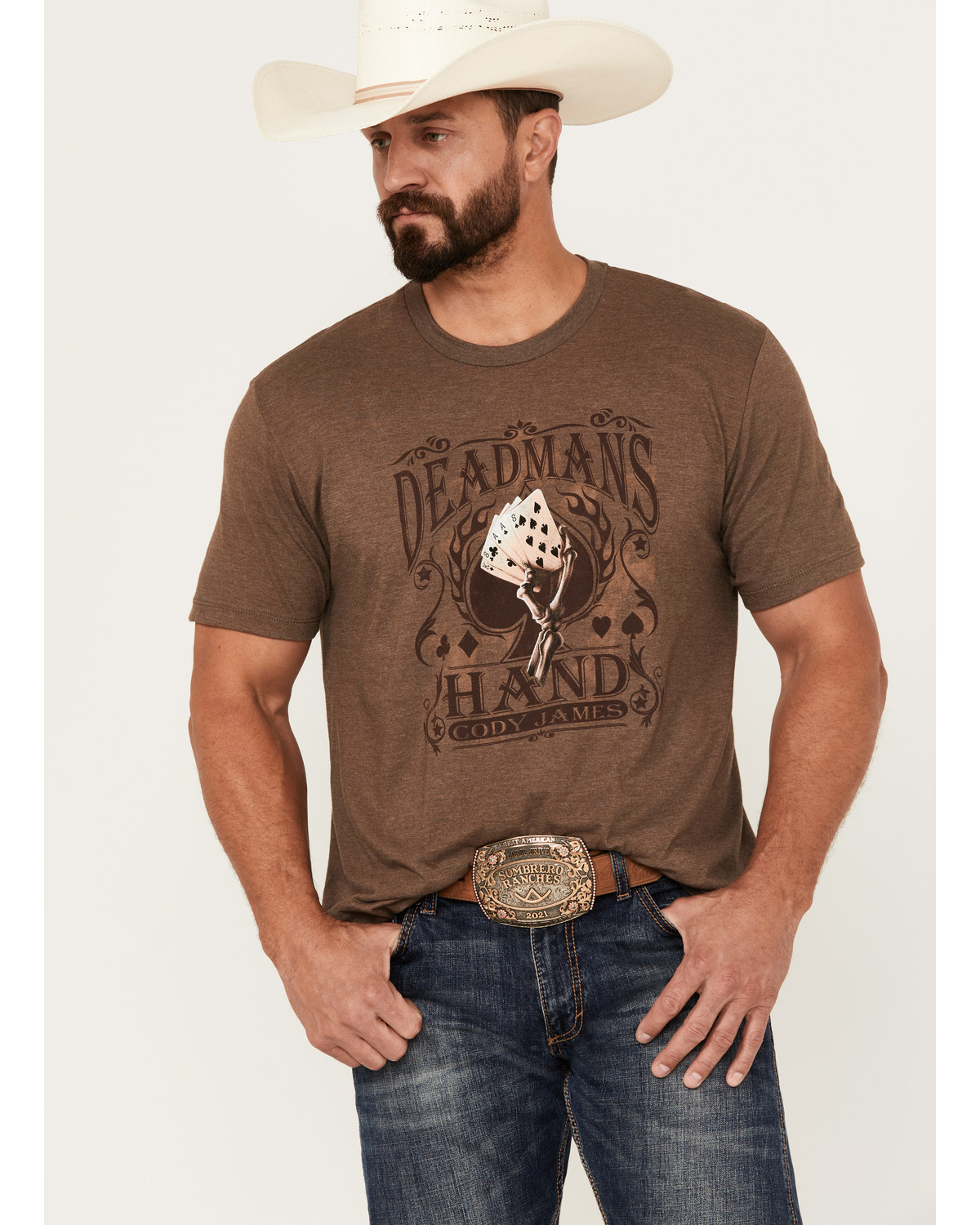Cody James Men's Deadmans Hand Short Sleeve Graphic T-Shirt