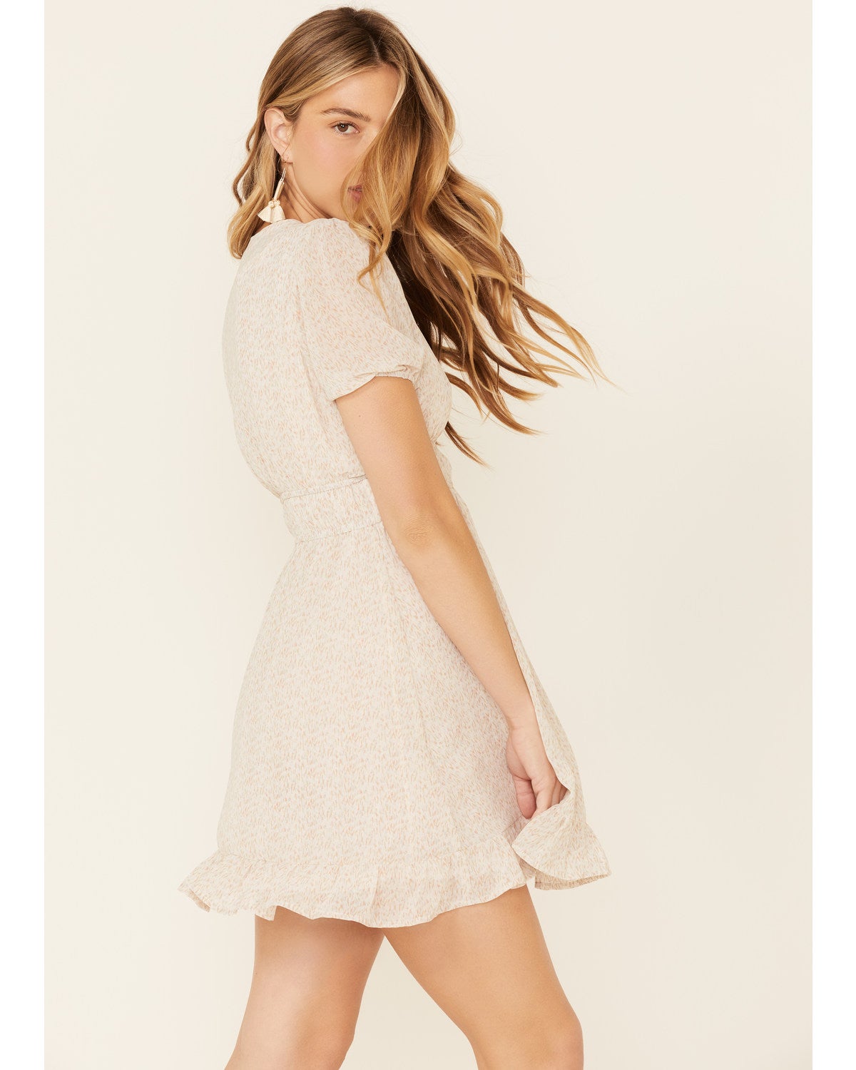 Very J Women's Speckle Print Smocked Waist Dress | Boot Barn