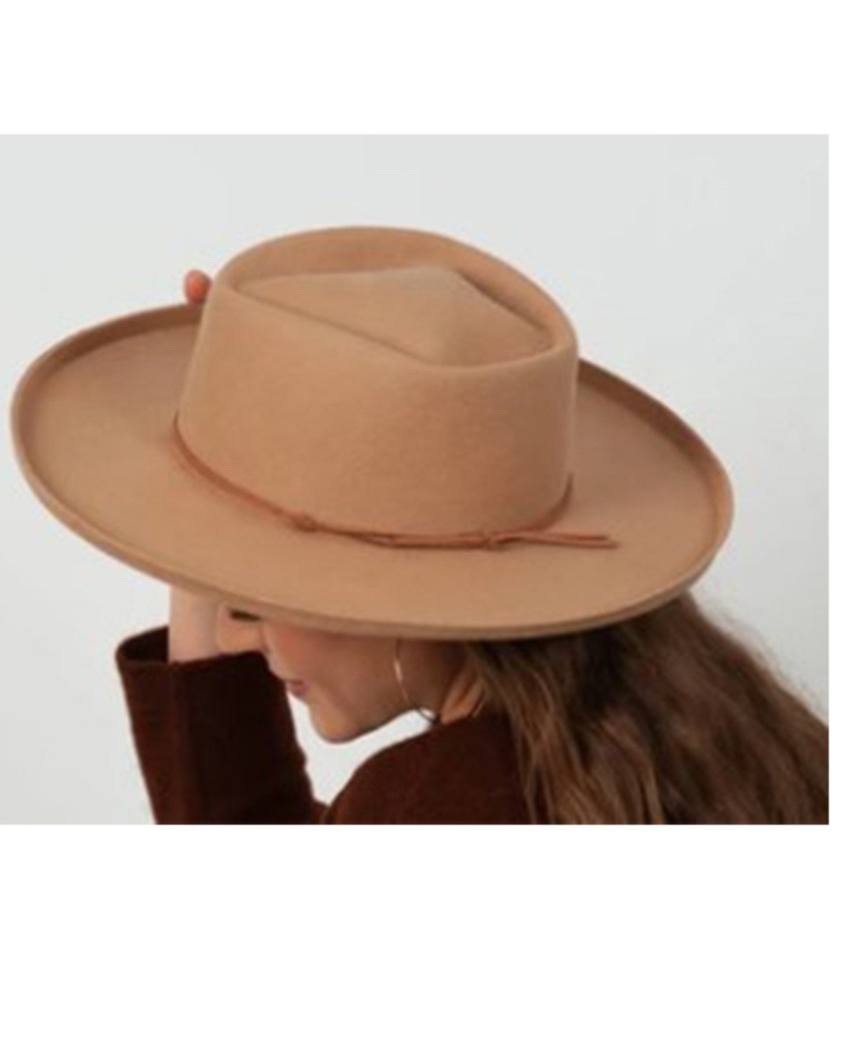 Lucca Women's Tan Sadie Shaped Crown 