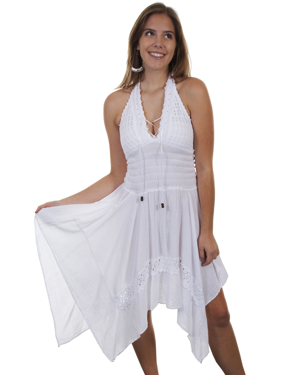 womens white halter dress
