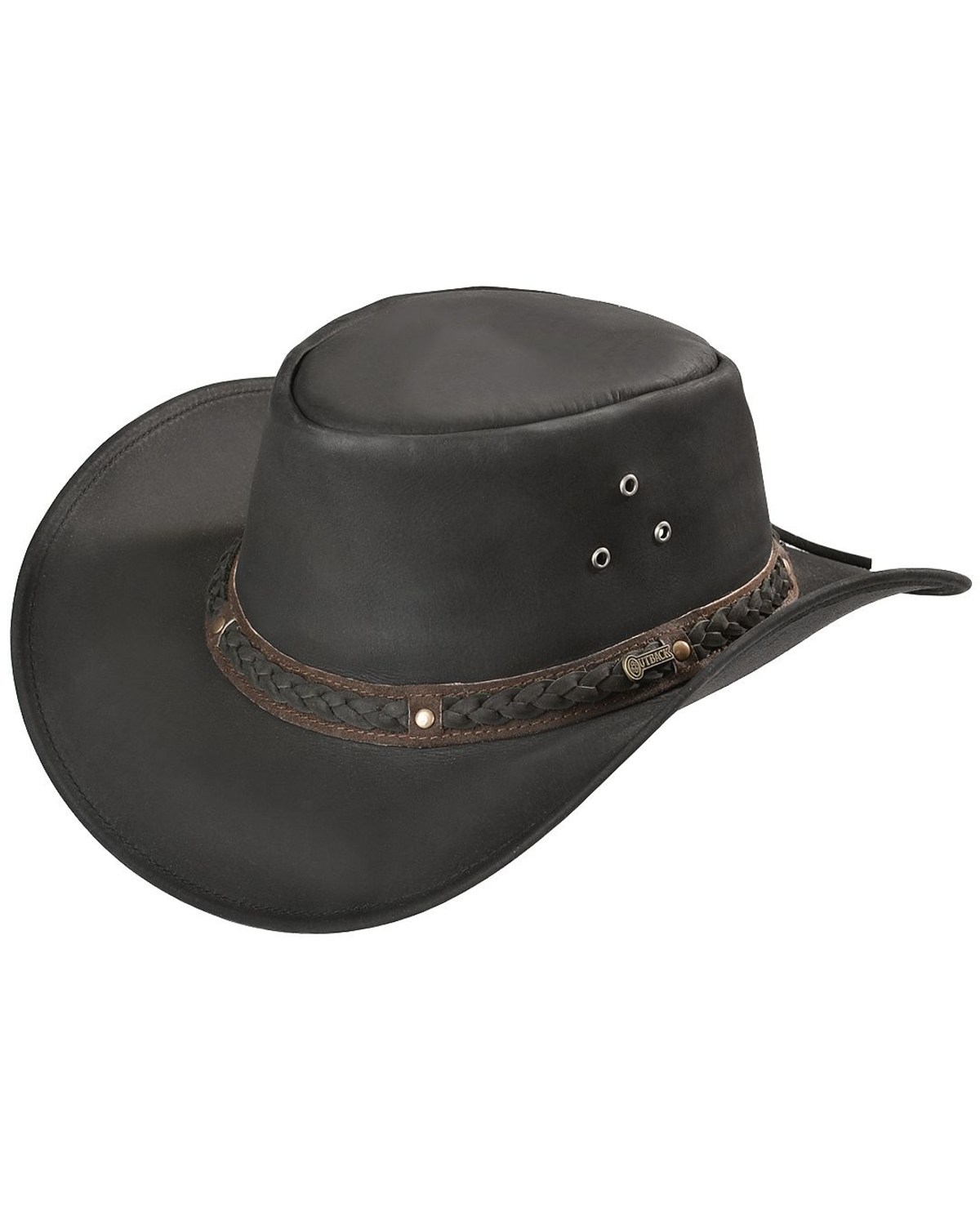 Outback Trading Co. Wagga UPF 50 Sun Protection Leather Hat