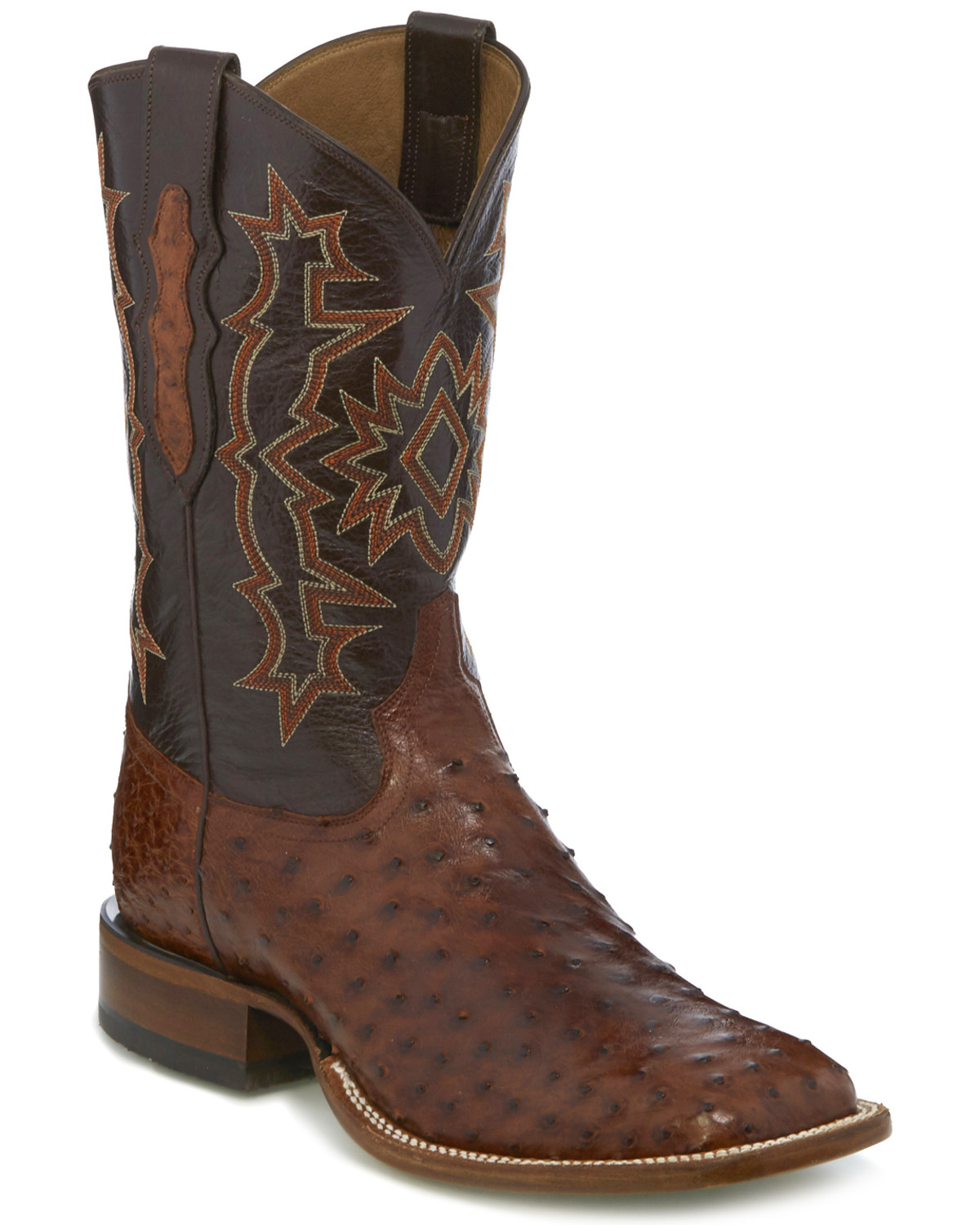 tony lama ostrich boots square toe