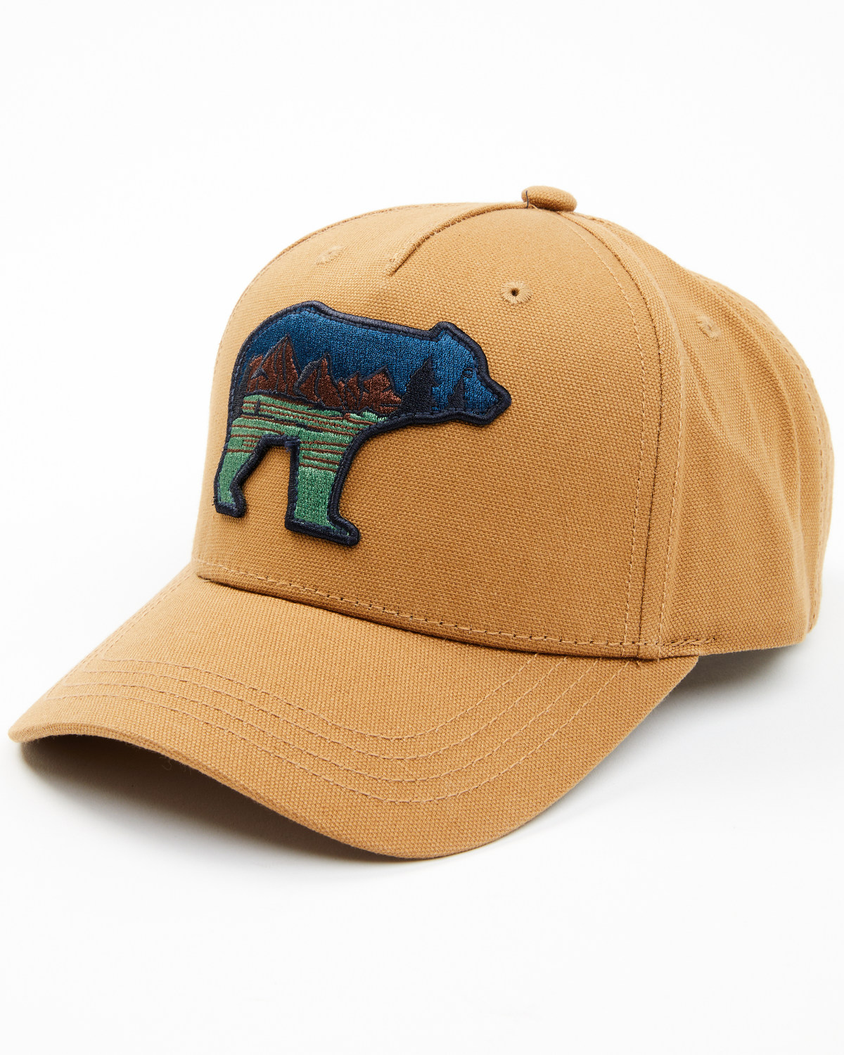 Brothers and Sons Men's Bear Scene Patch Ball Cap